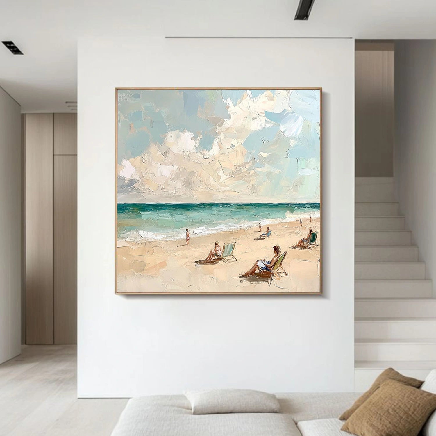 Sky And Ocean Abstract Wall Art #SO417