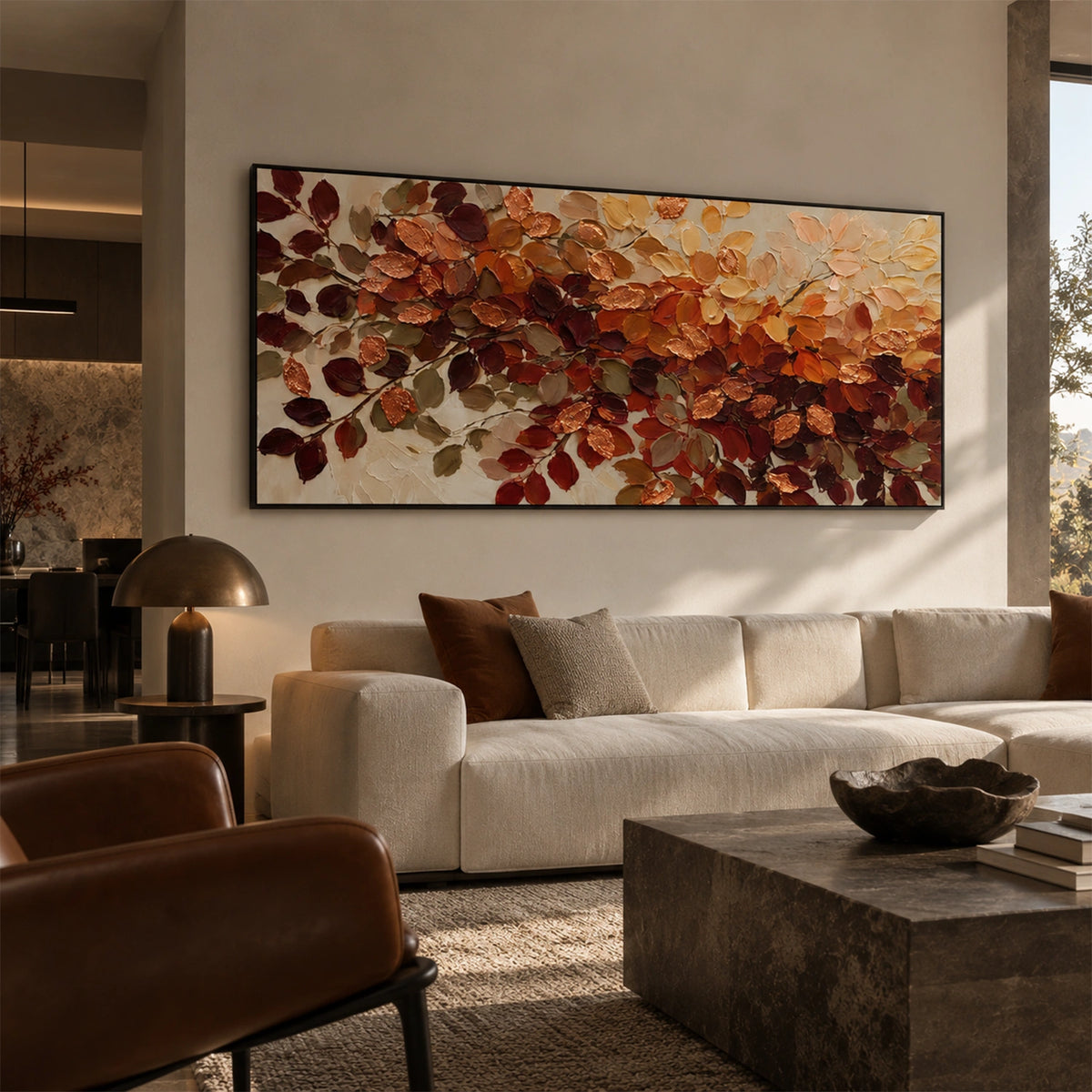 Tree And Flower Abstract Wall Art #TF227