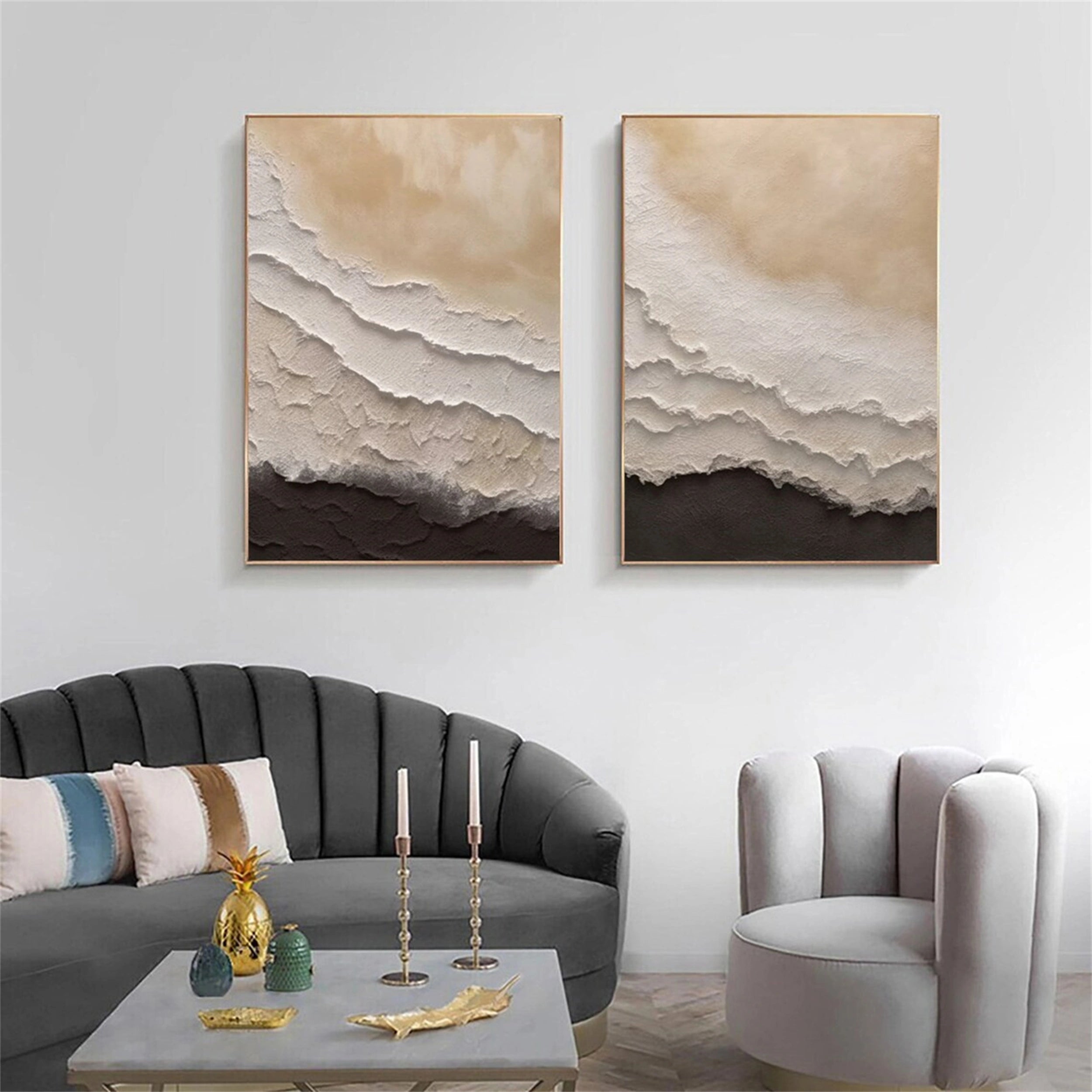 Sky And Ocean Painting Set of 2 #SO021