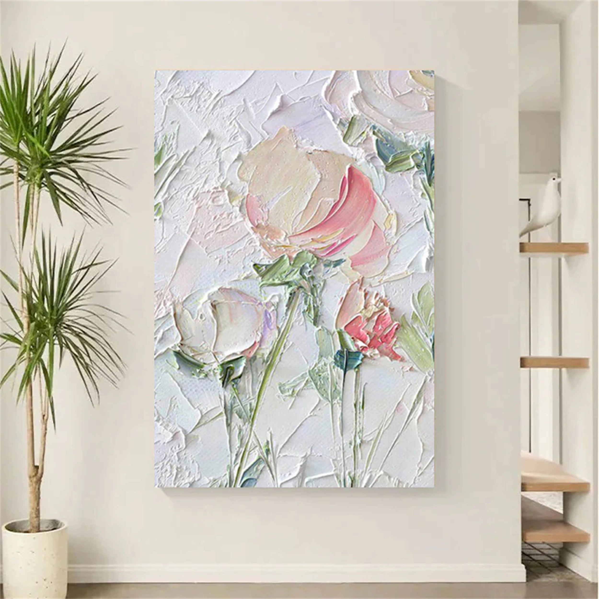 Colorful Tree And Flower Painting #TF001