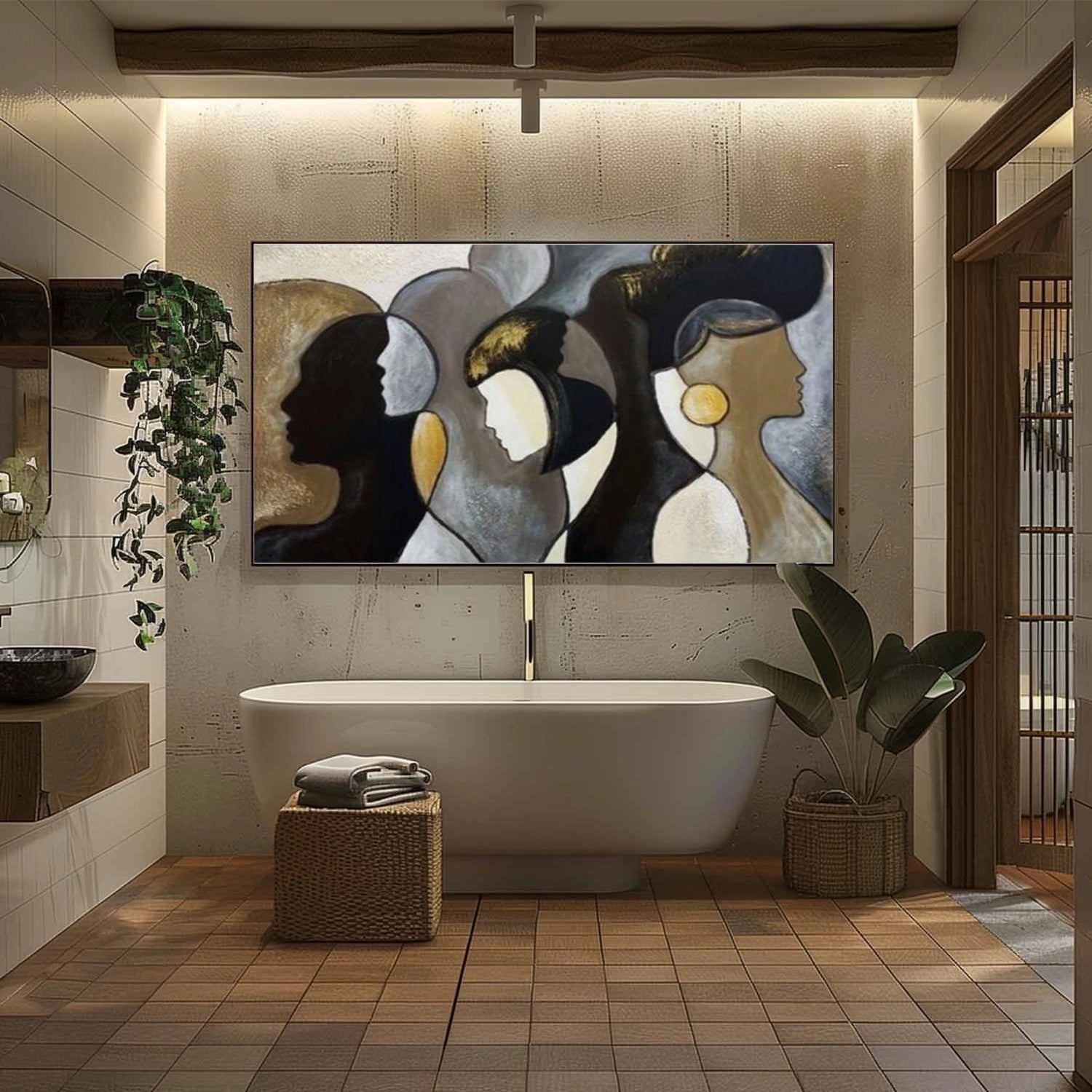 Abstract Portrait Wall Art #WP025