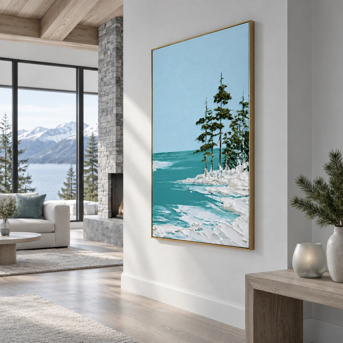 Sky And Ocean Abstract Wall Art #SO452