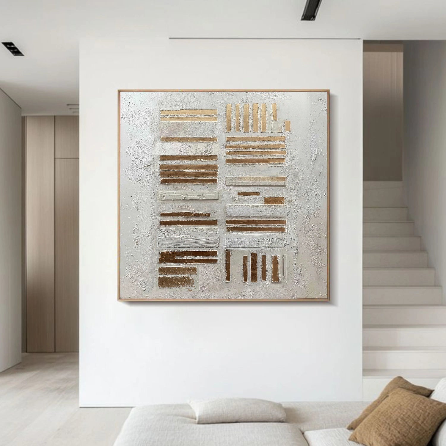 Wabi Sabi Abstract Textured Canvas Art #WA251