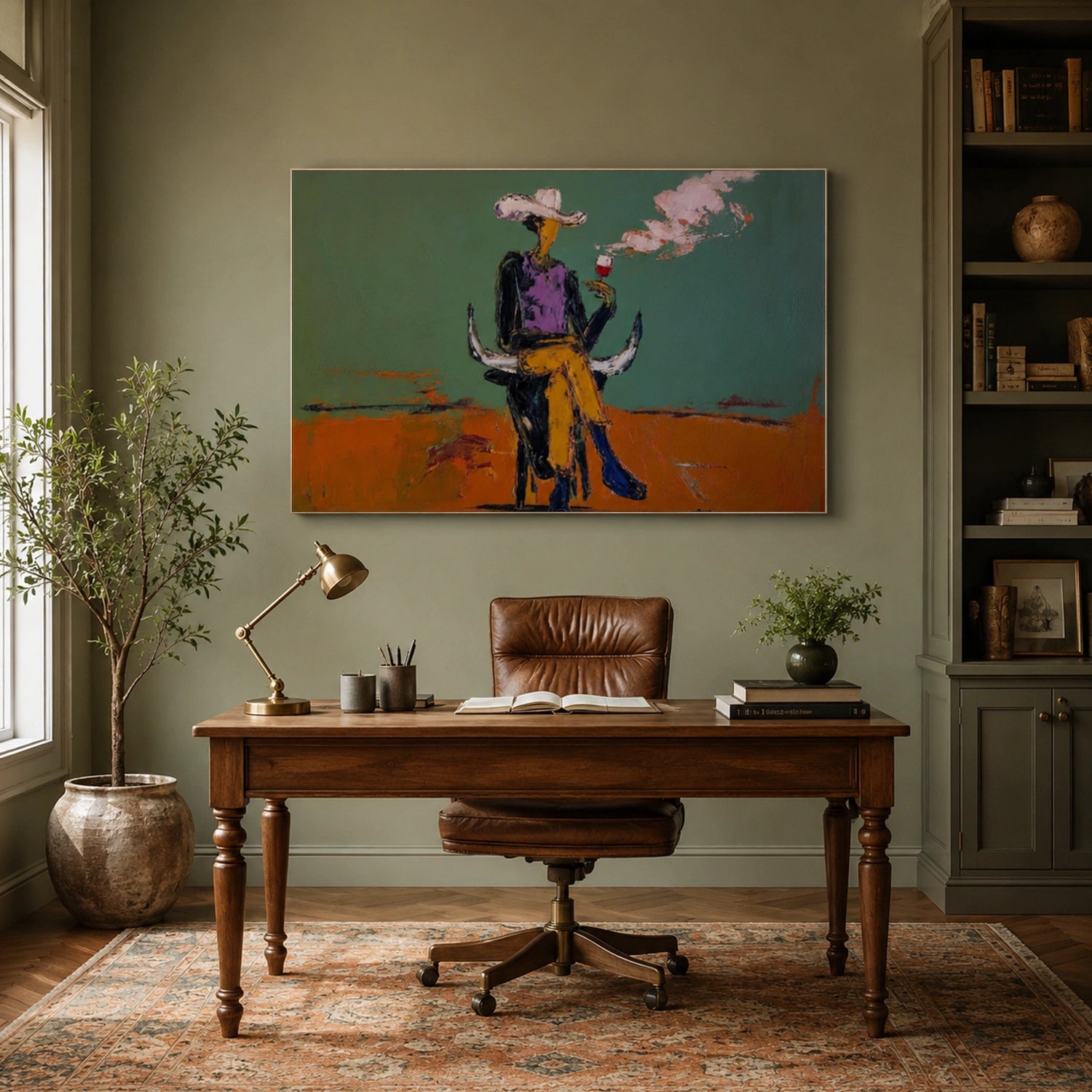 Western Cowboy Art #VA036