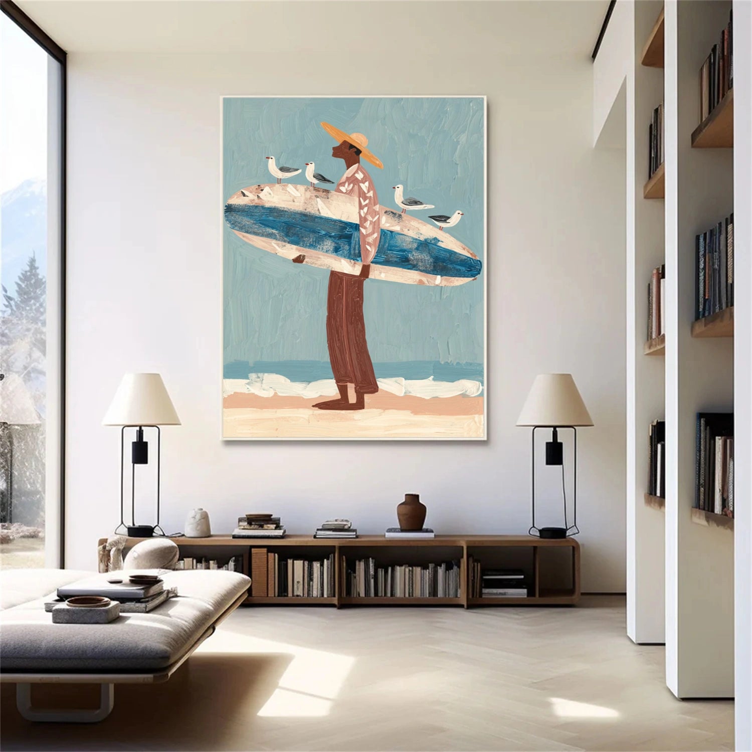 Abstract Portrait Wall Art #WP036