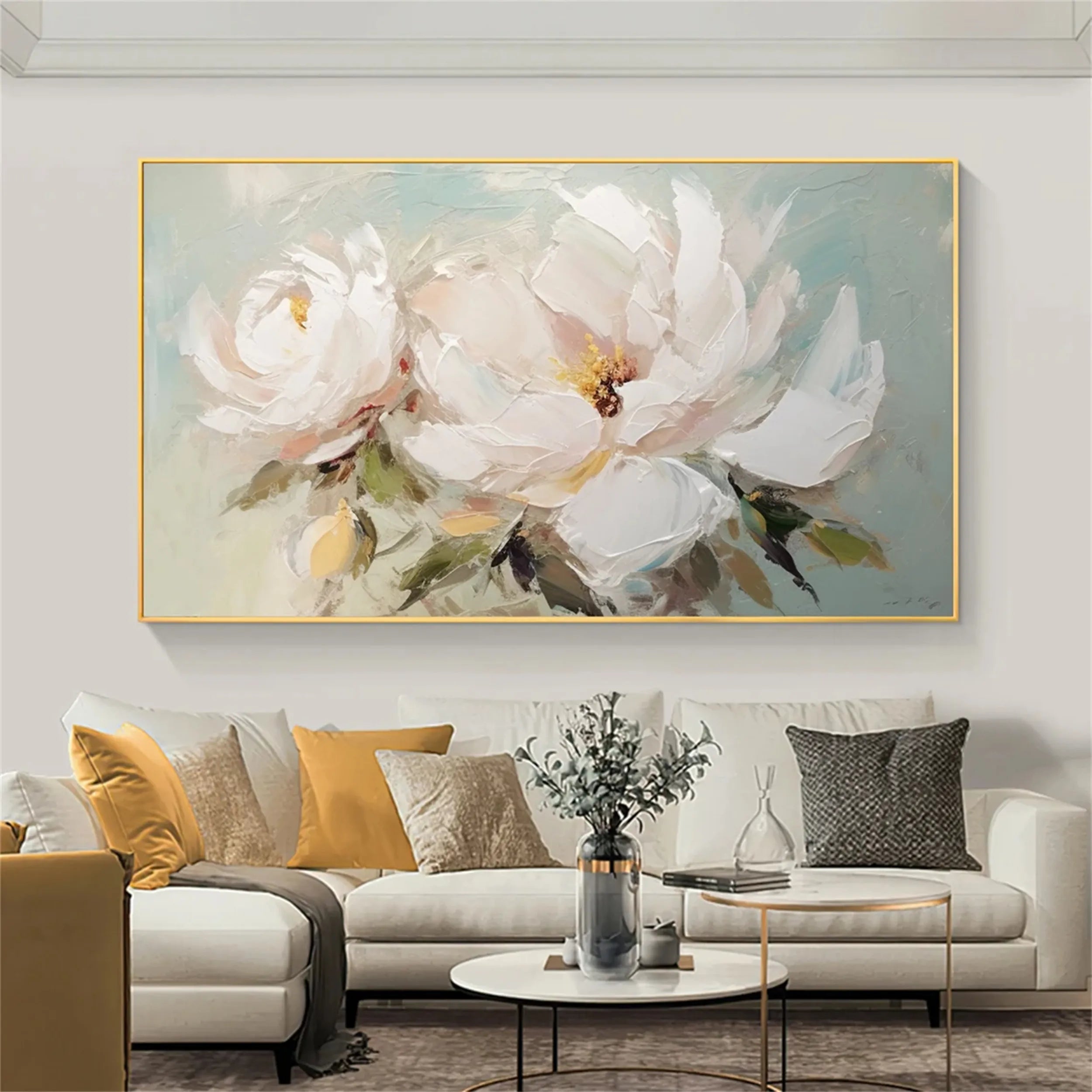 Colorful Tree And Flower Painting #TF018