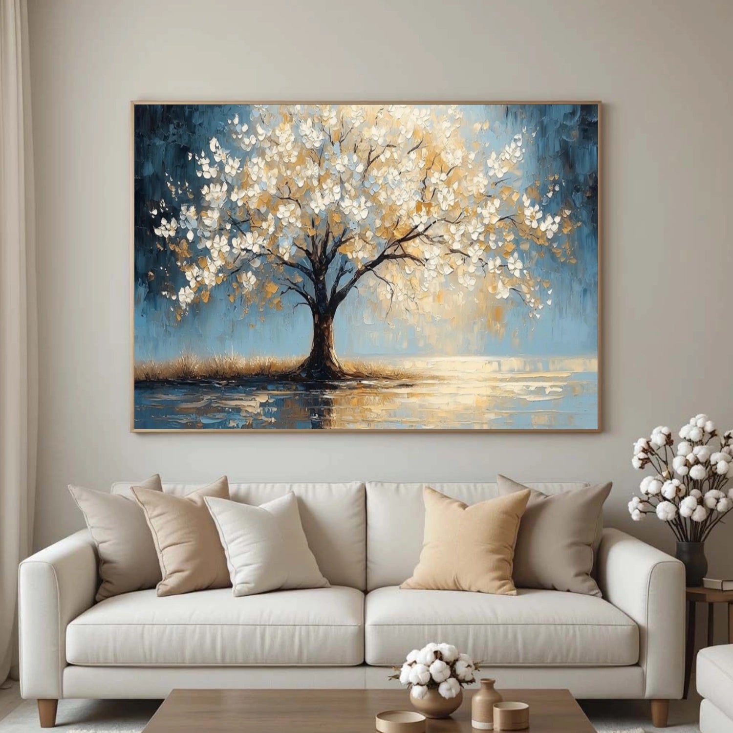 Tree And Flower Abstract Wall Art #TF208