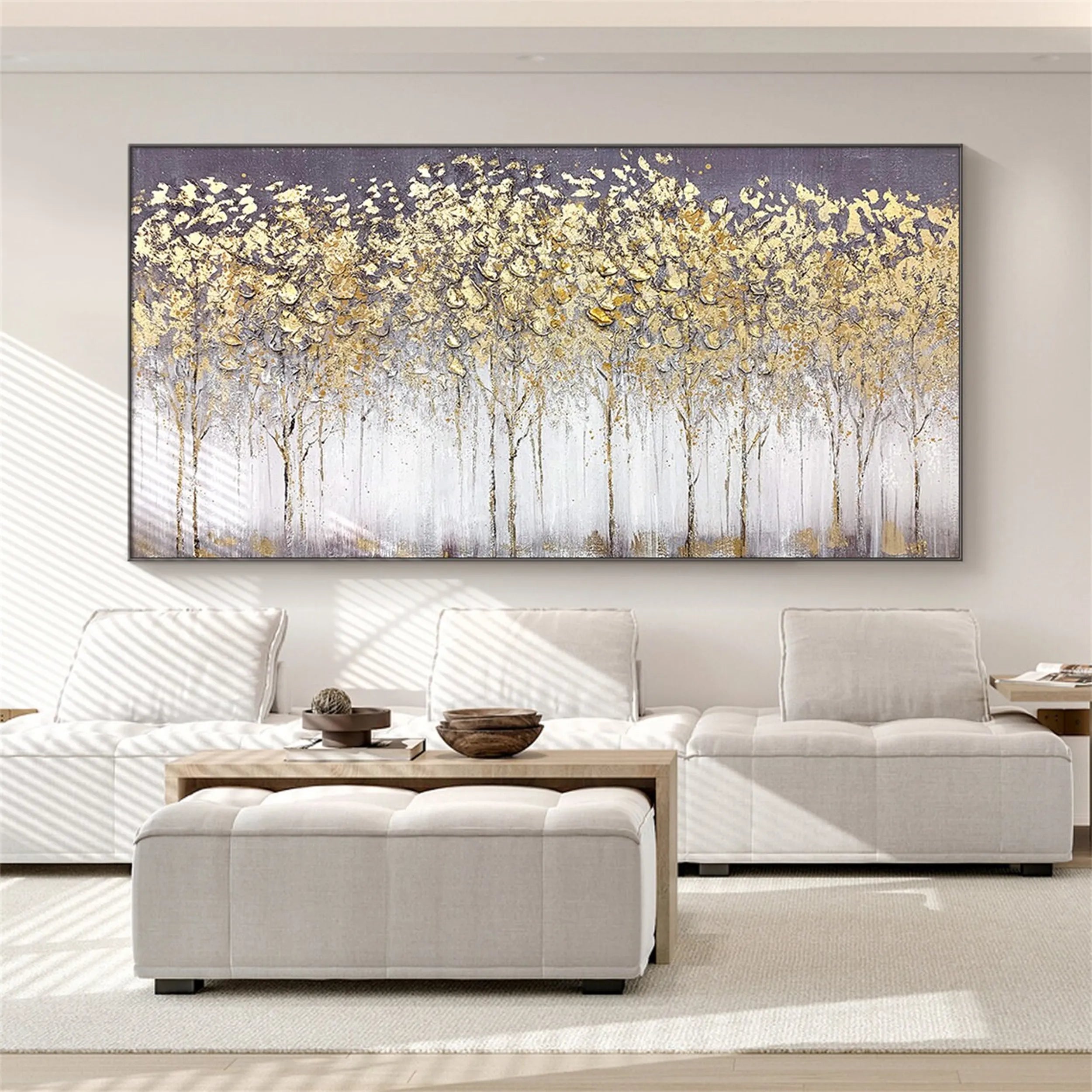 Colorful Tree And Flower Painting #TF028