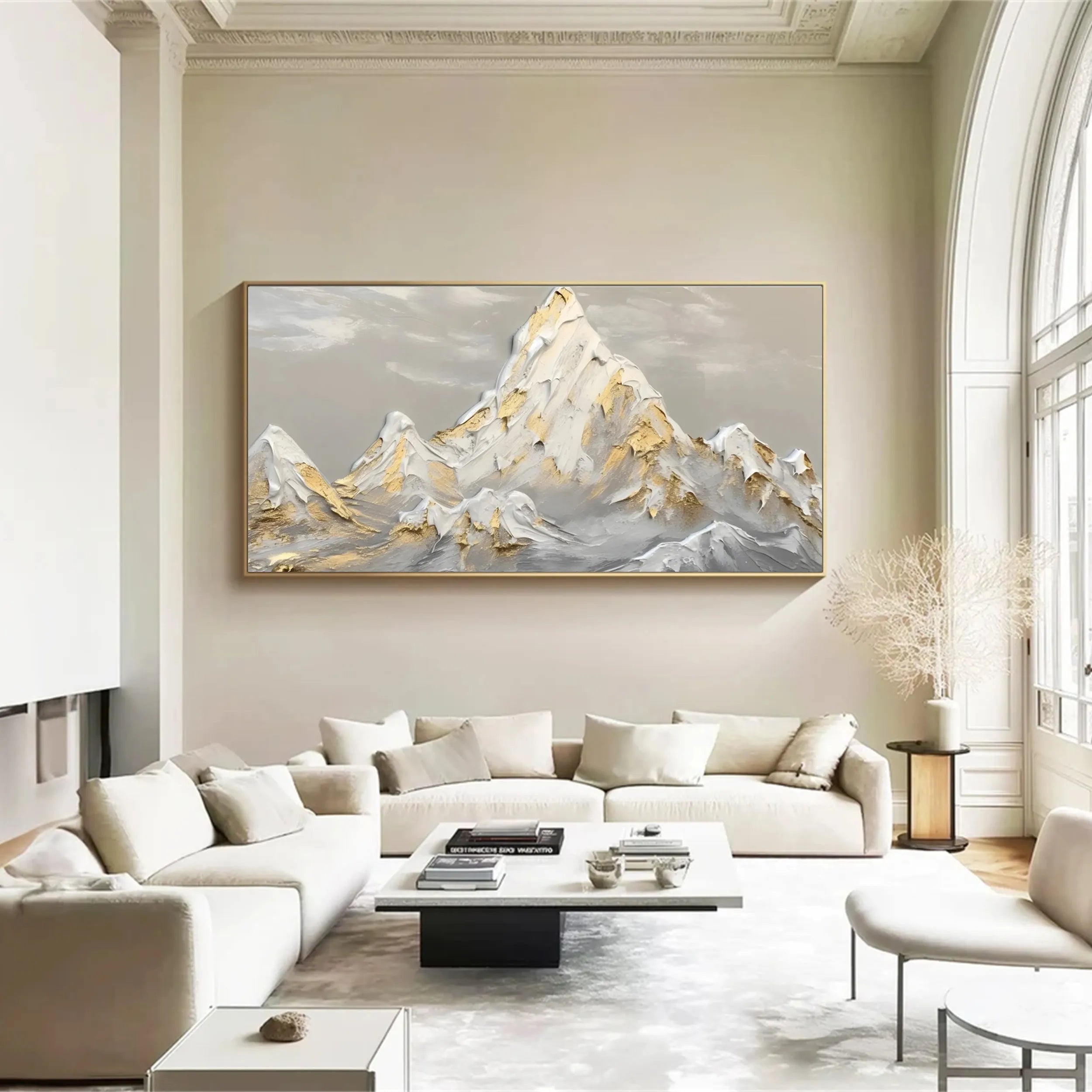 White Textured Minimalist Wall Art #WT143