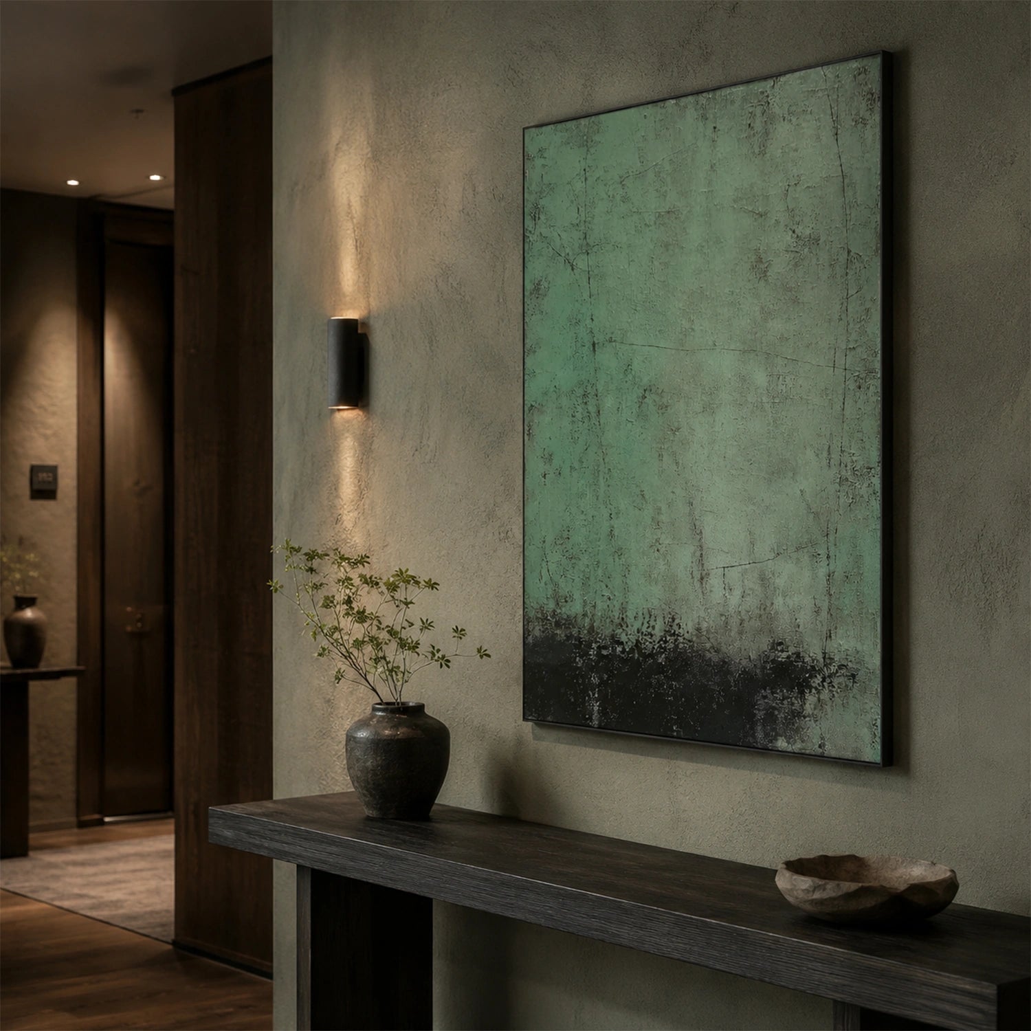 Wabi Sabi Abstract Canvas Art #WA269