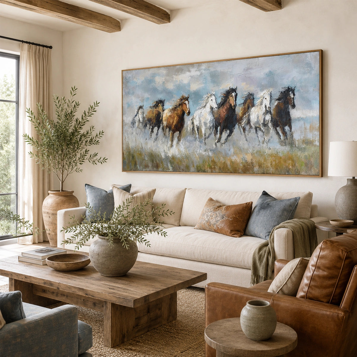 Abstract Animal Art Horse Wall Art #AT099