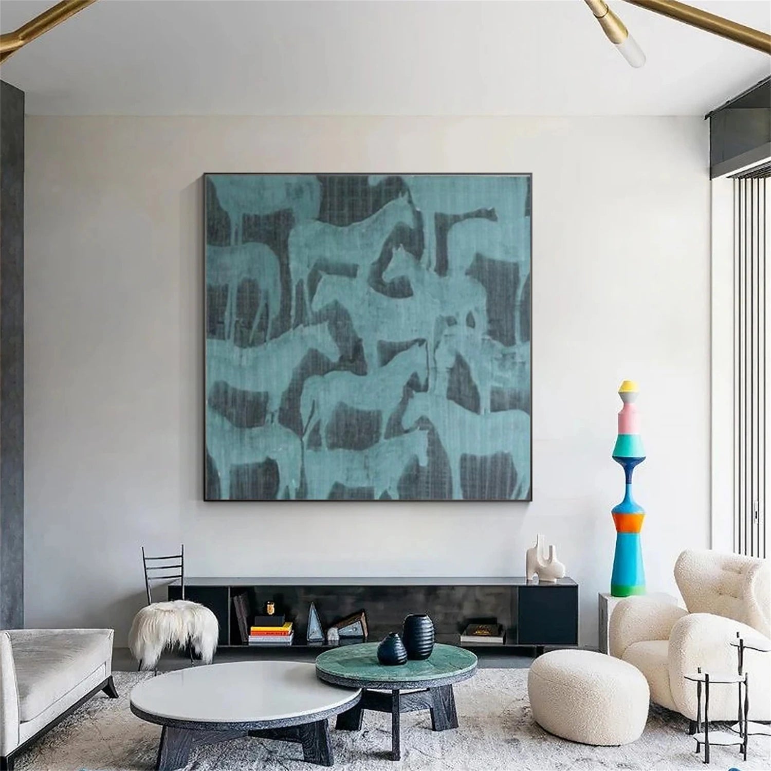 Abstract Animal Horse Wall Art #AT066