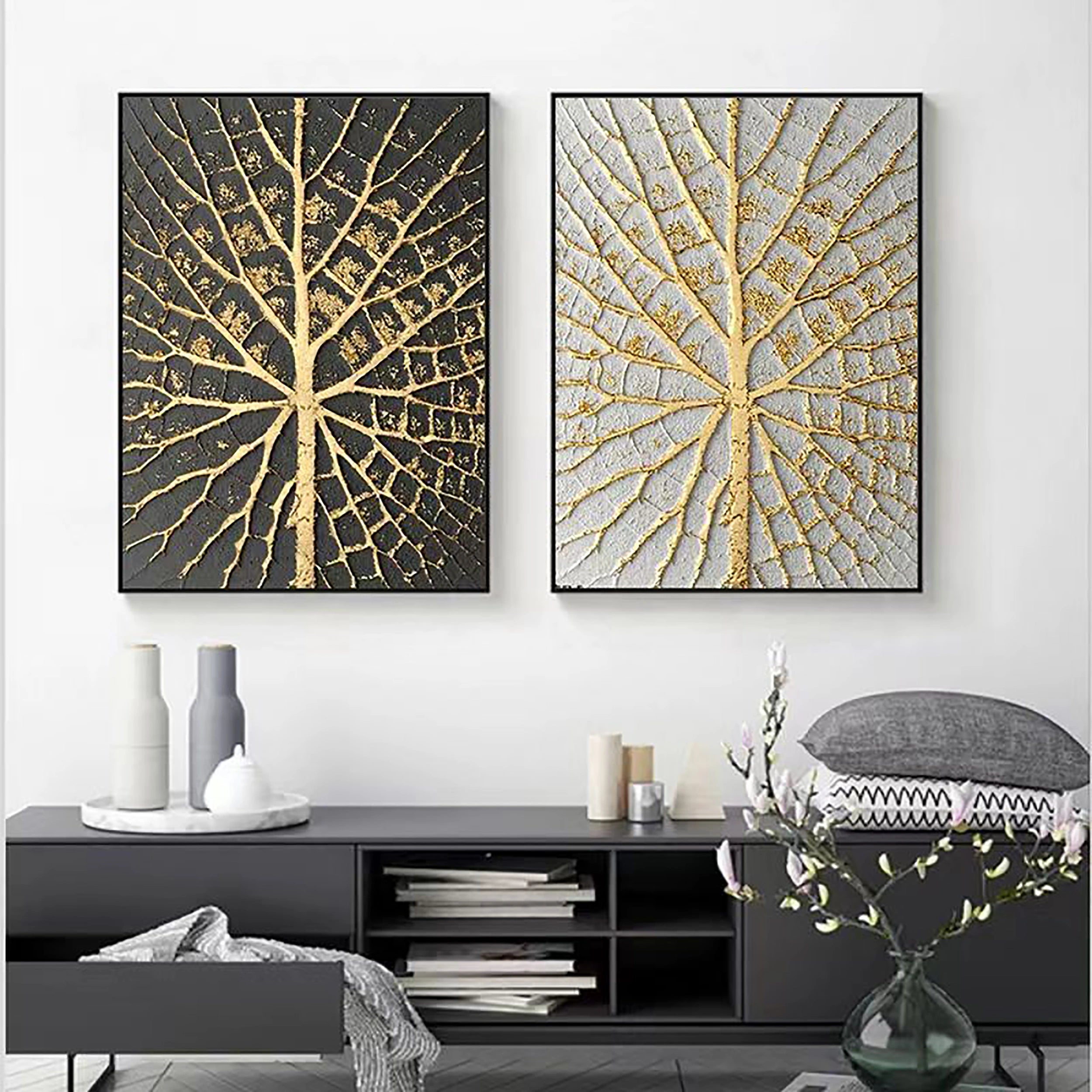 Wabi Sabi Abstract Wall Art Set of 2 #WA104