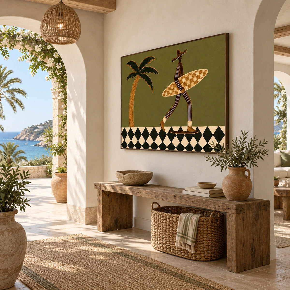 Abstract Portrait Wall Art #WP044