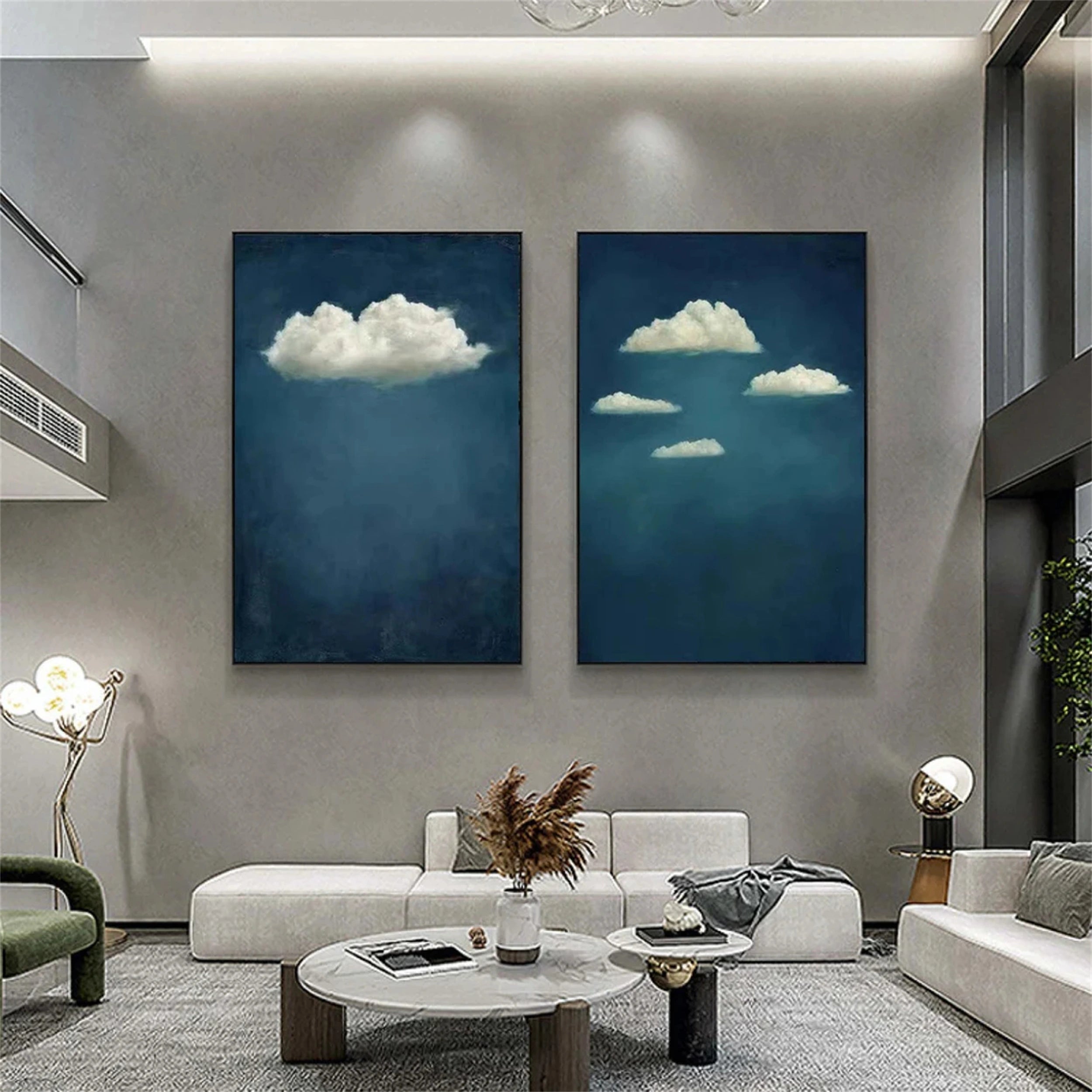 Sky And Ocean Painting Set of 2 #SO035