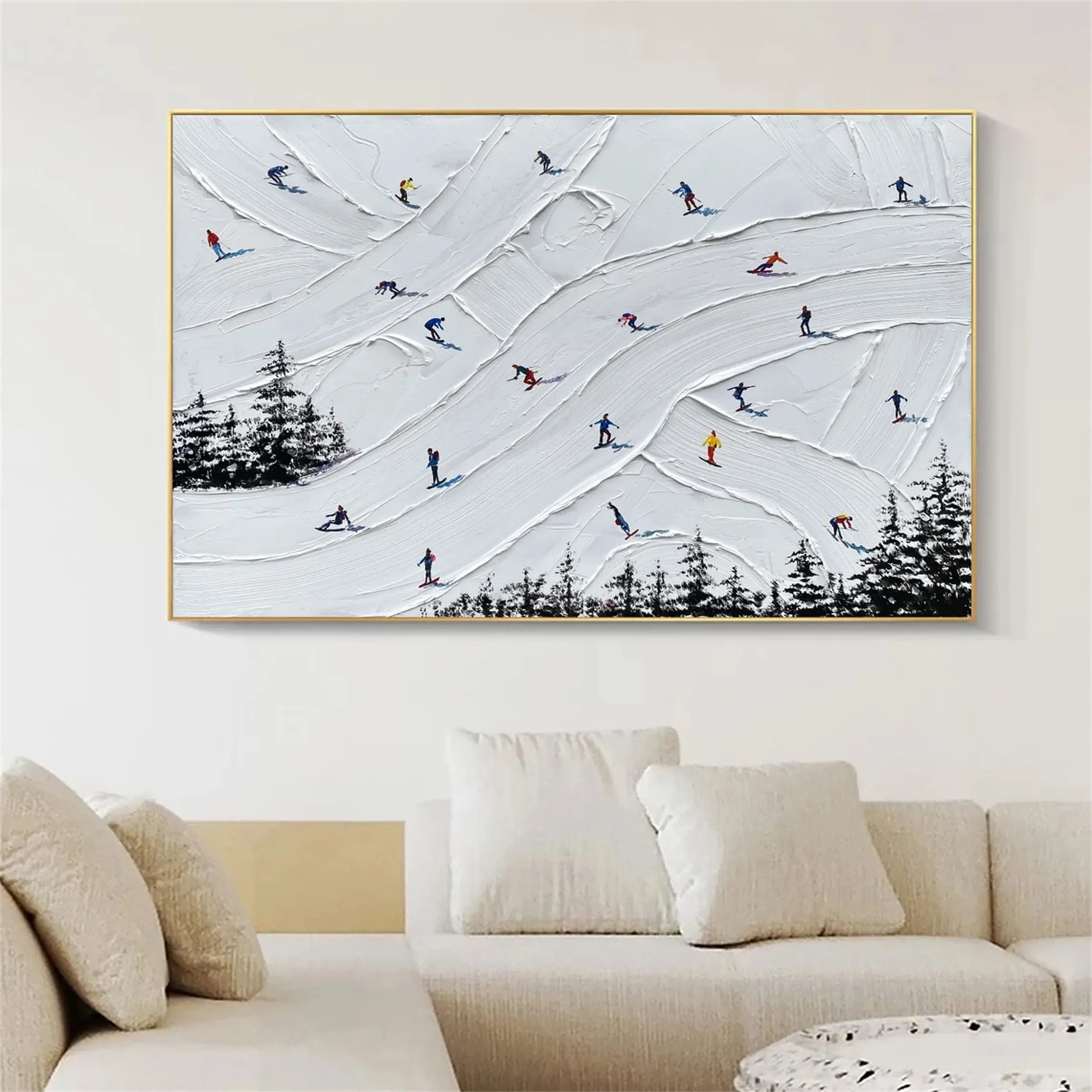 White Textured Minimalist Wall Art #WT159