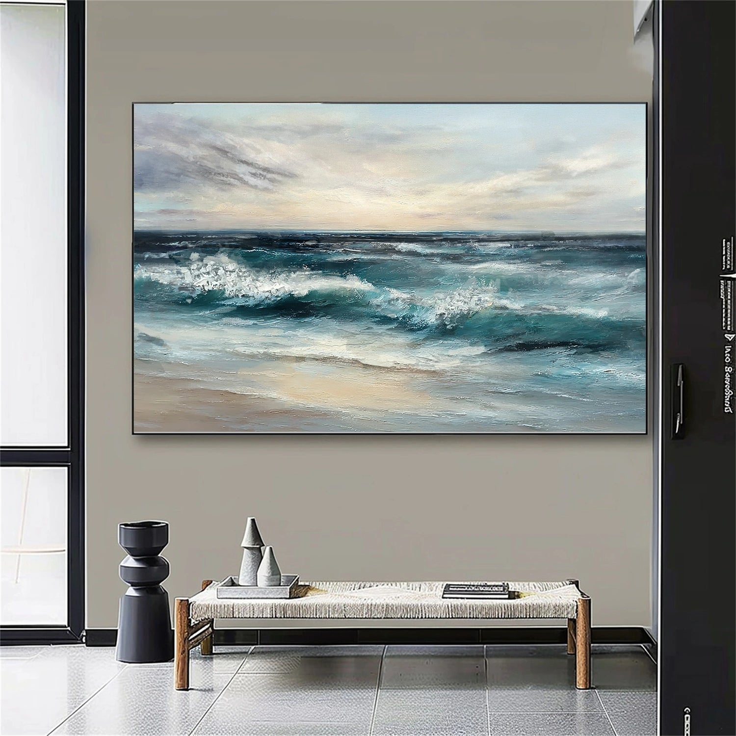 Sky And Ocean Abstract Wall Art #SO325