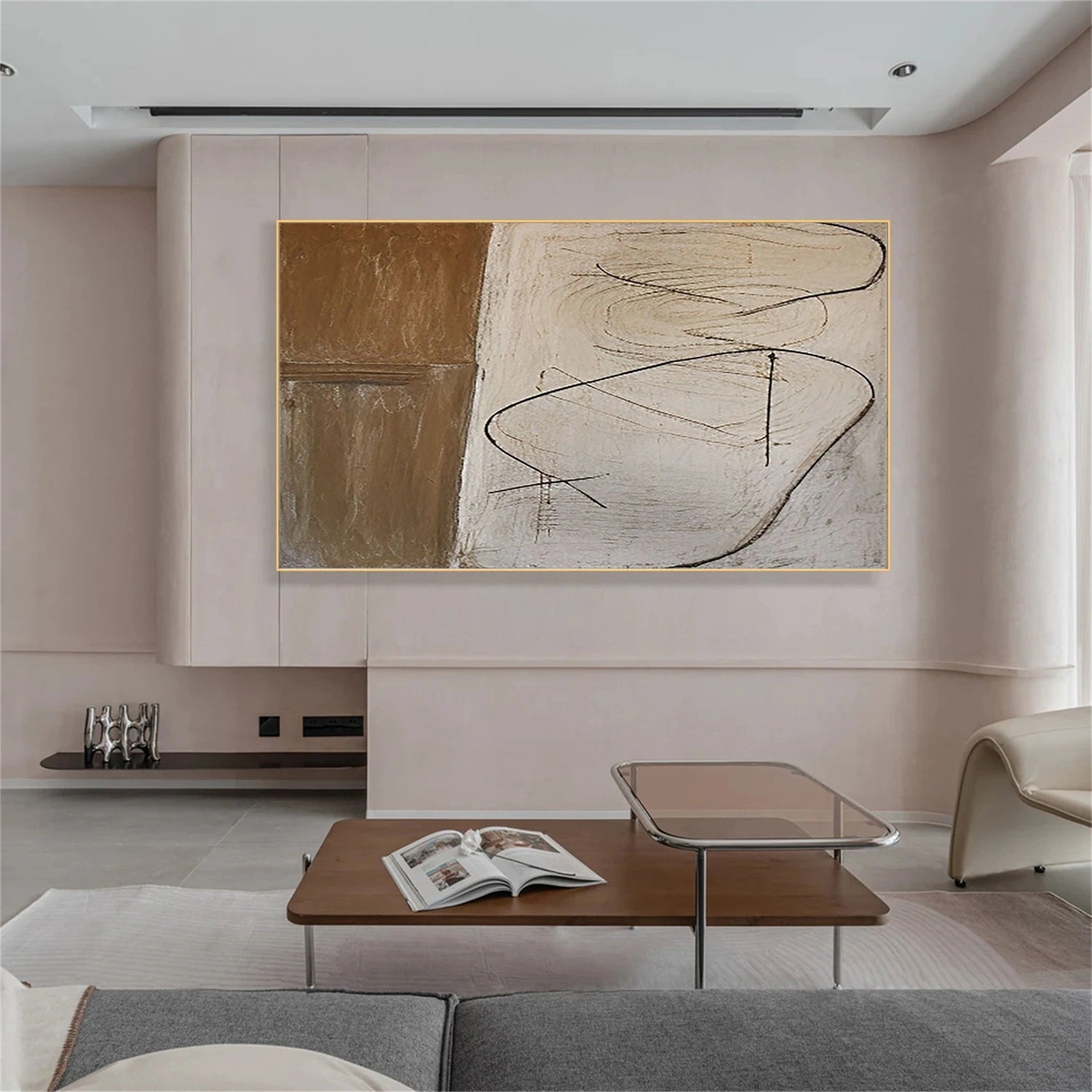 Wabi Sabi Abstract Canvas Art #WA208
