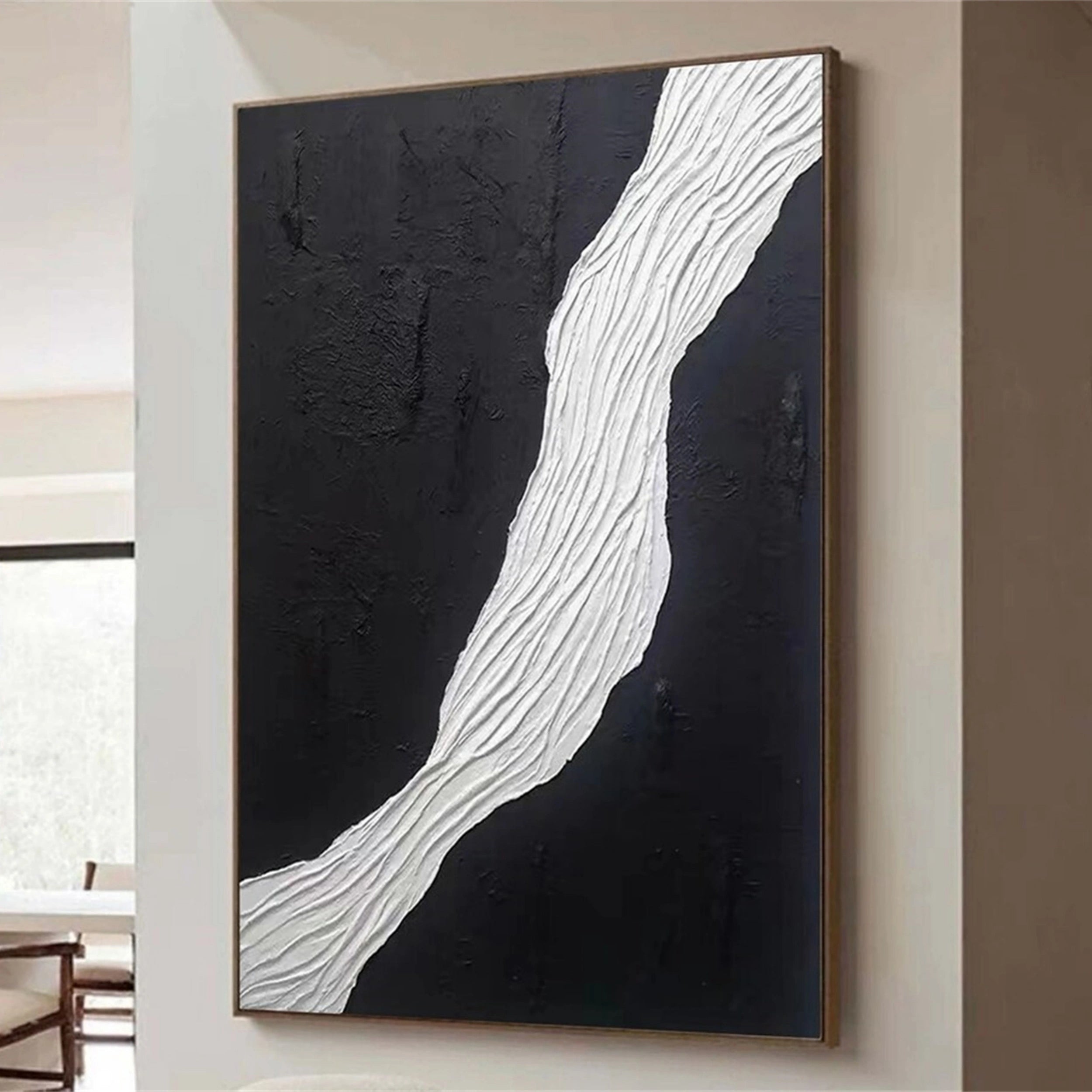 White Textured Minimalist Wall Art #WT072