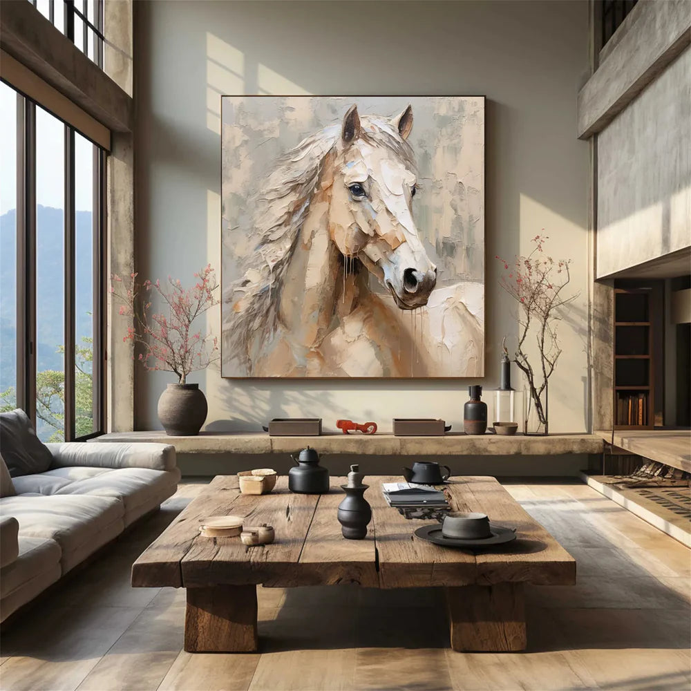 Abstract Animal Art Horse Texture Wall Art #AT006