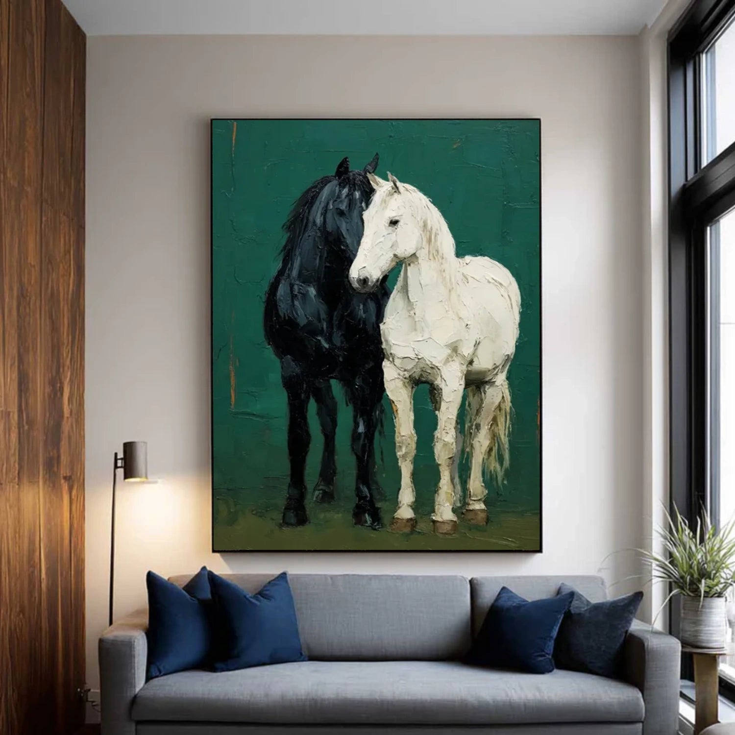 Abstract Animal Art Horse Wall Art #AT076