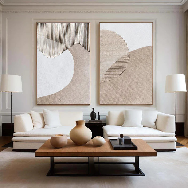 Wabi Sabi Abstract Wall Art Set of 2 #WA002