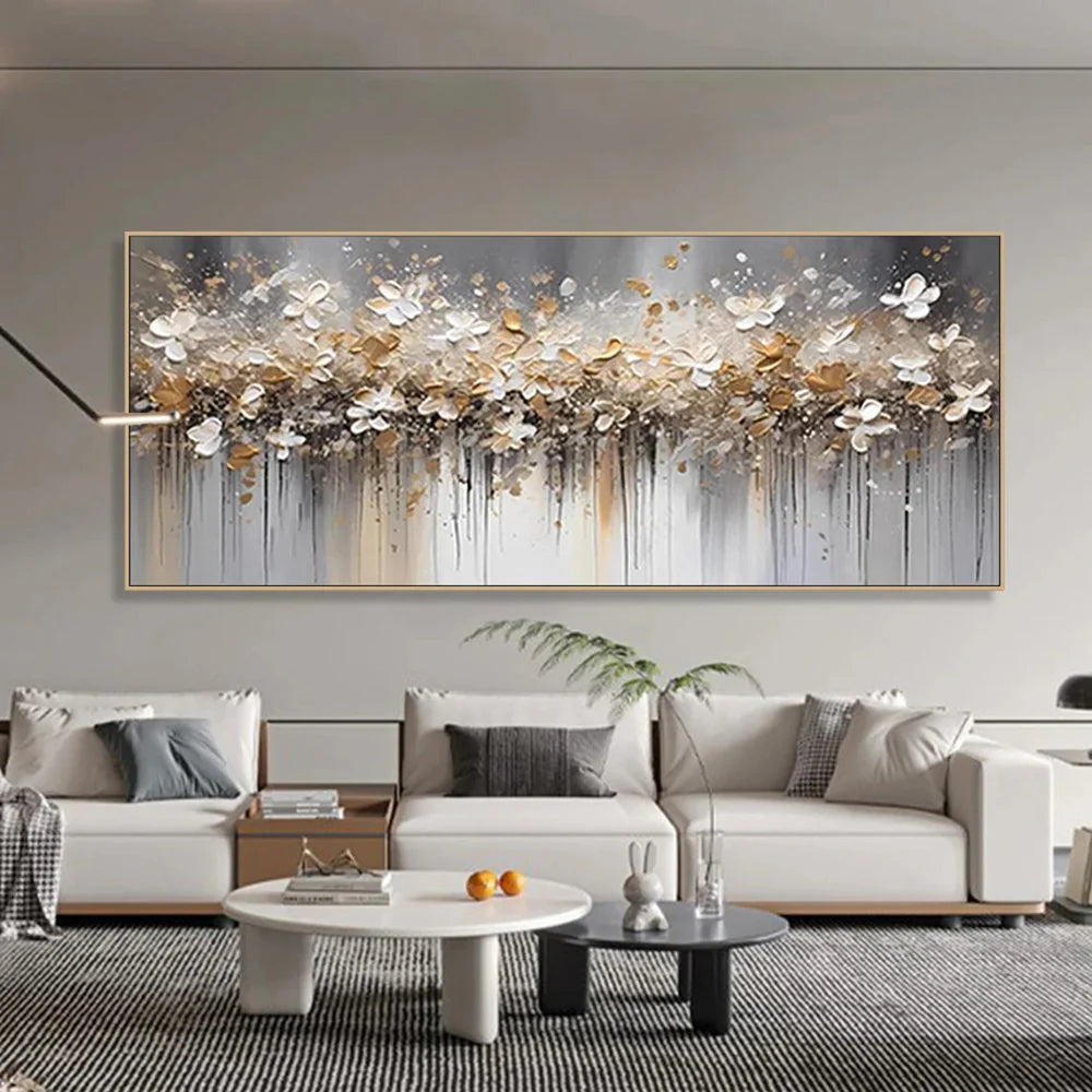 Colorful Tree And Flower Painting #TF099