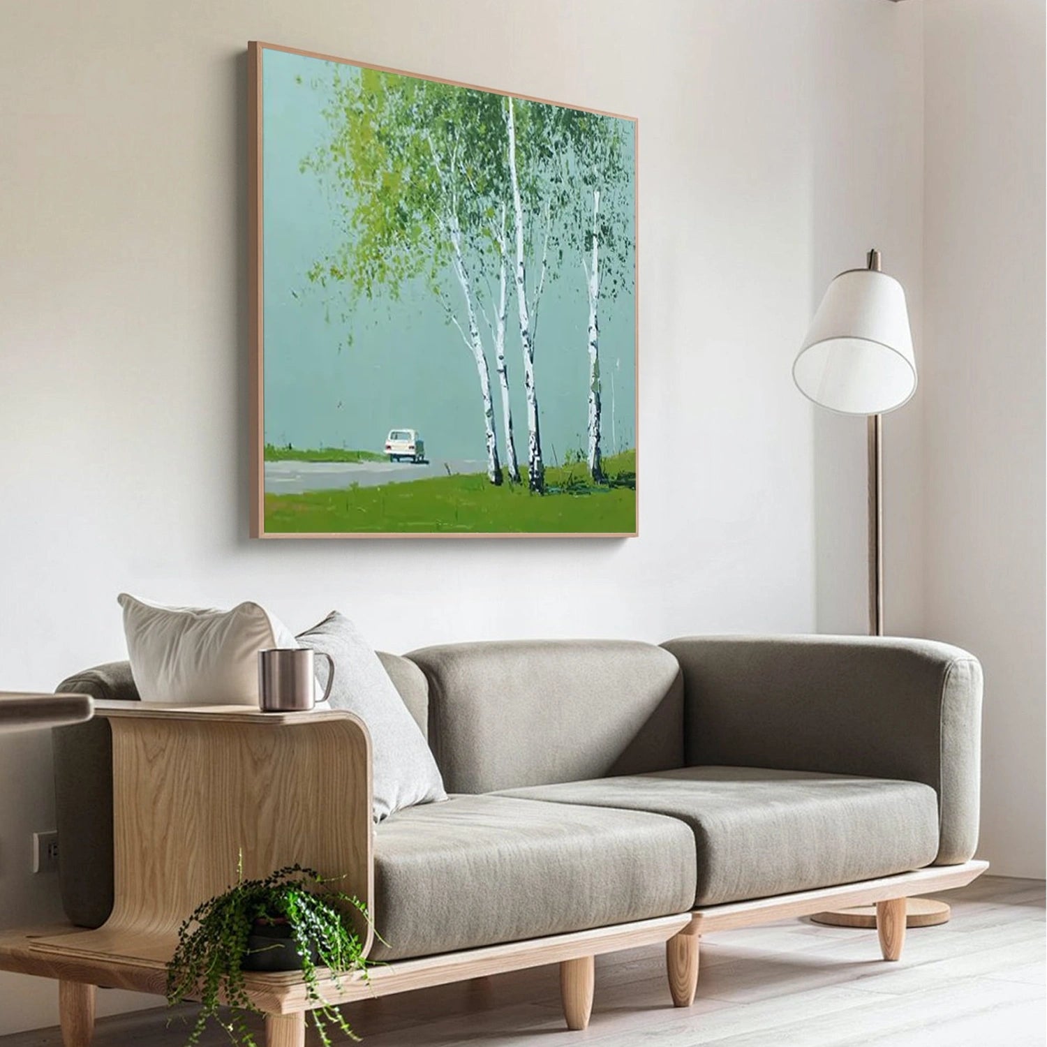 Tree And Flower Abstract Wall Art #TF164