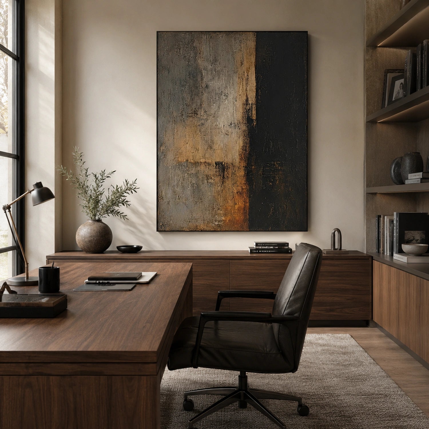 Wabi Sabi Abstract Canvas Art #WA264