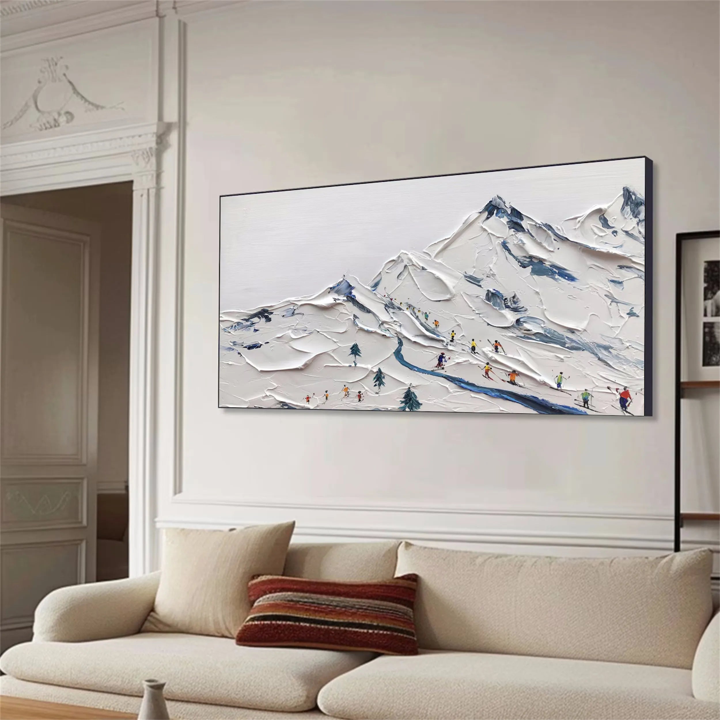 White Textured Minimalist Wall Art #WT161
