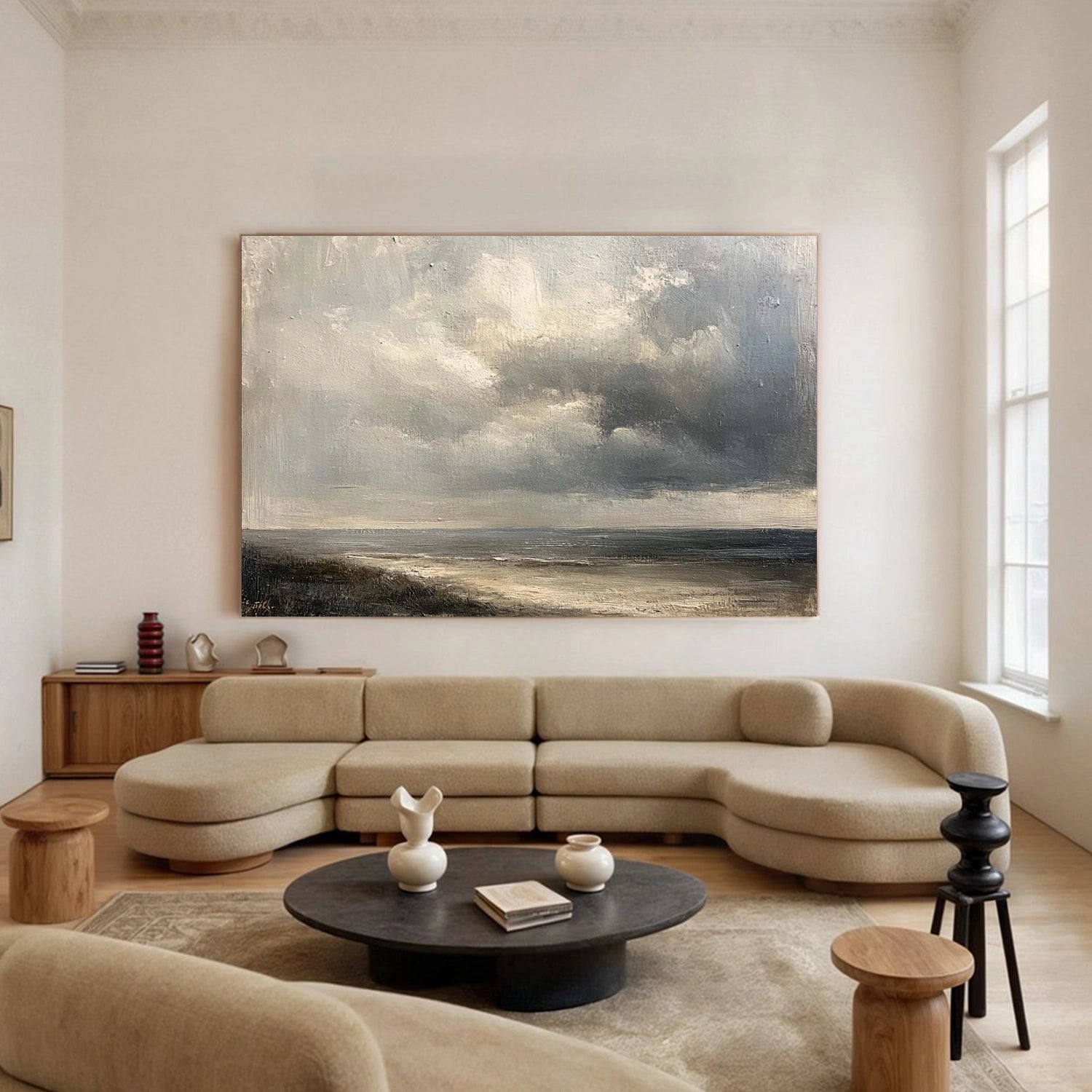 Sky And Ocean Abstract Wall Art #SO403