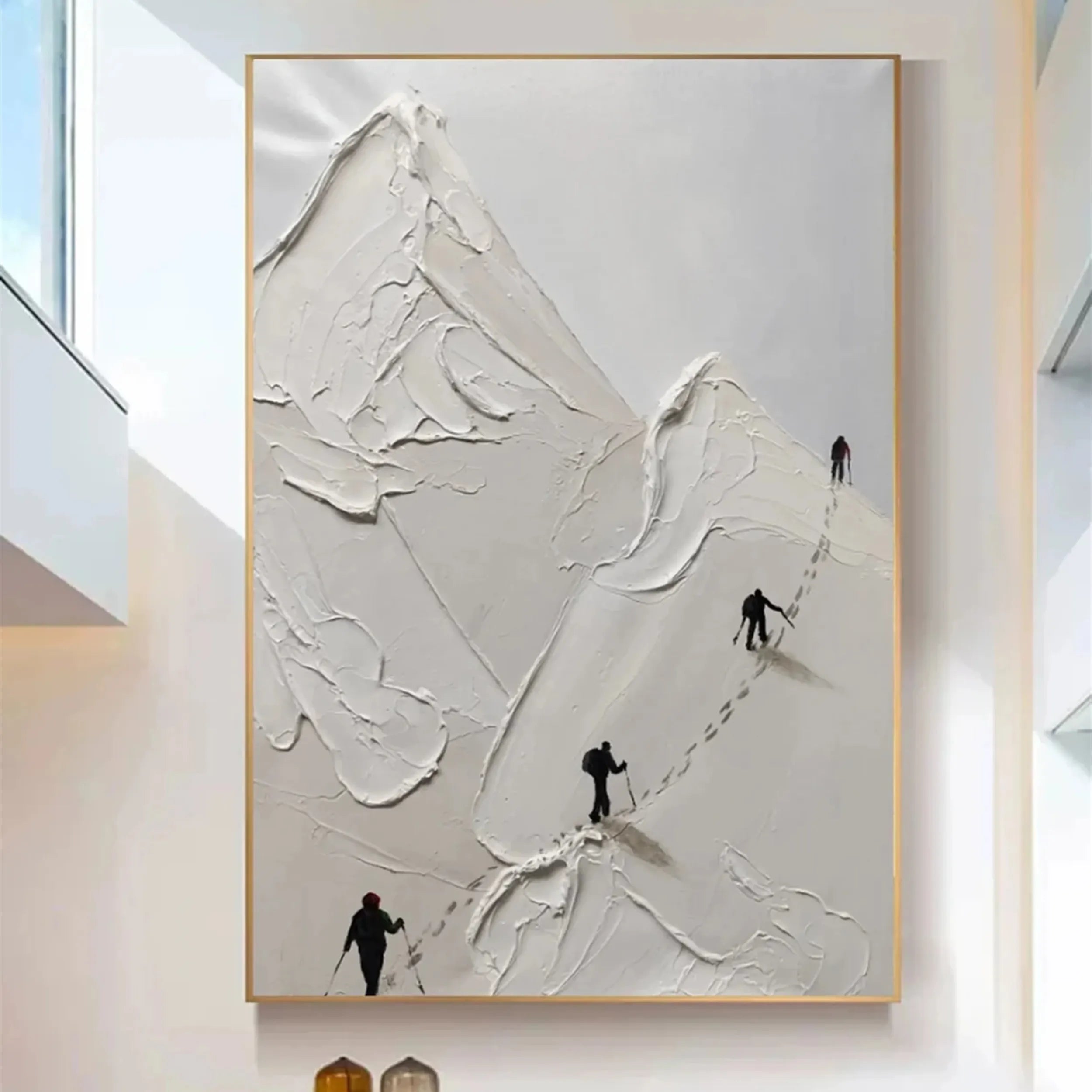 White Textured Minimalist Wall Art #WT168