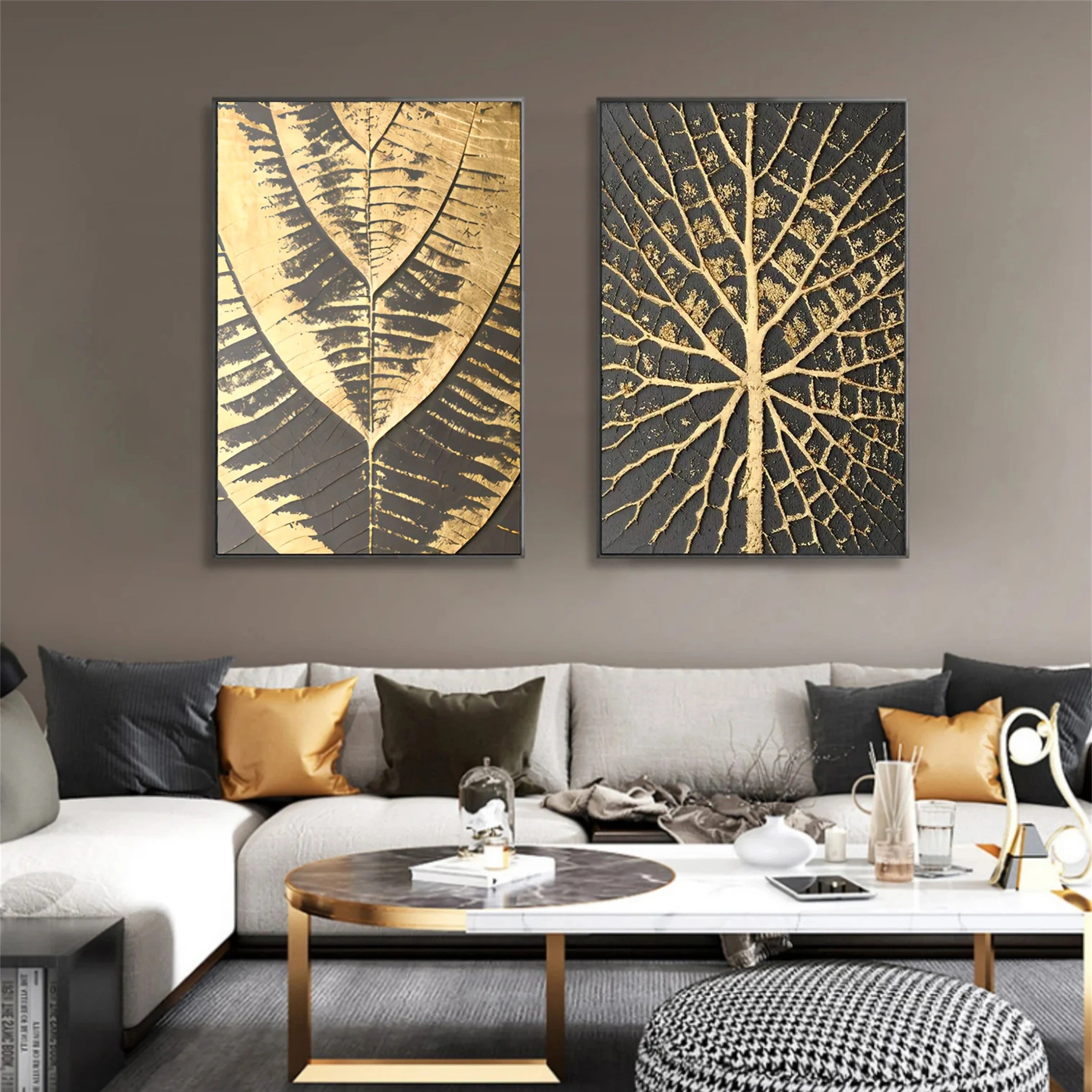 Wabi Sabi Abstract Wall Art Set of 2 #WA059