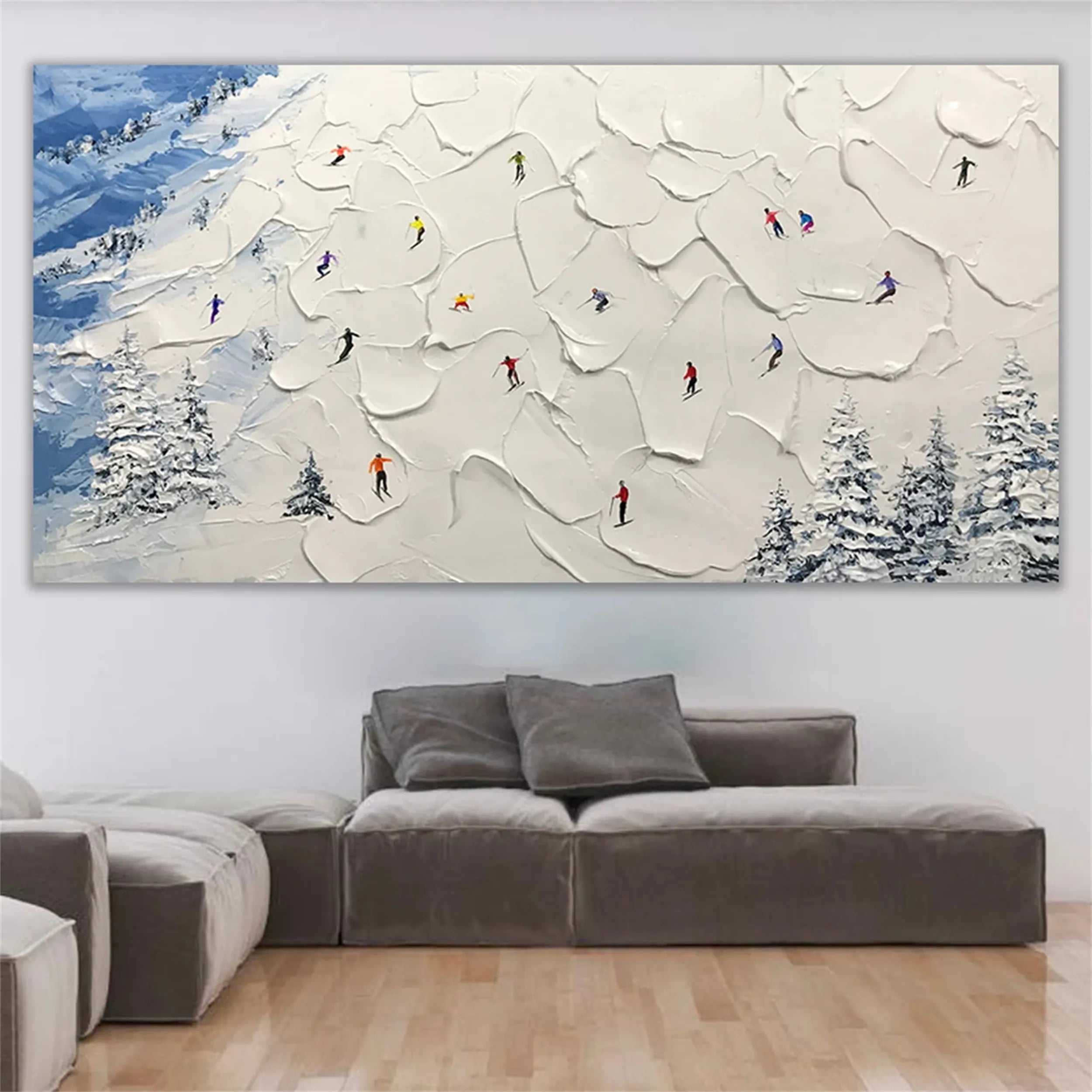 White Textured Minimalist Wall Art #WT150