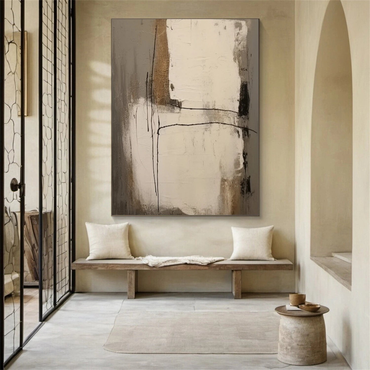 Wabi Sabi Abstract Canvas Art #WA189