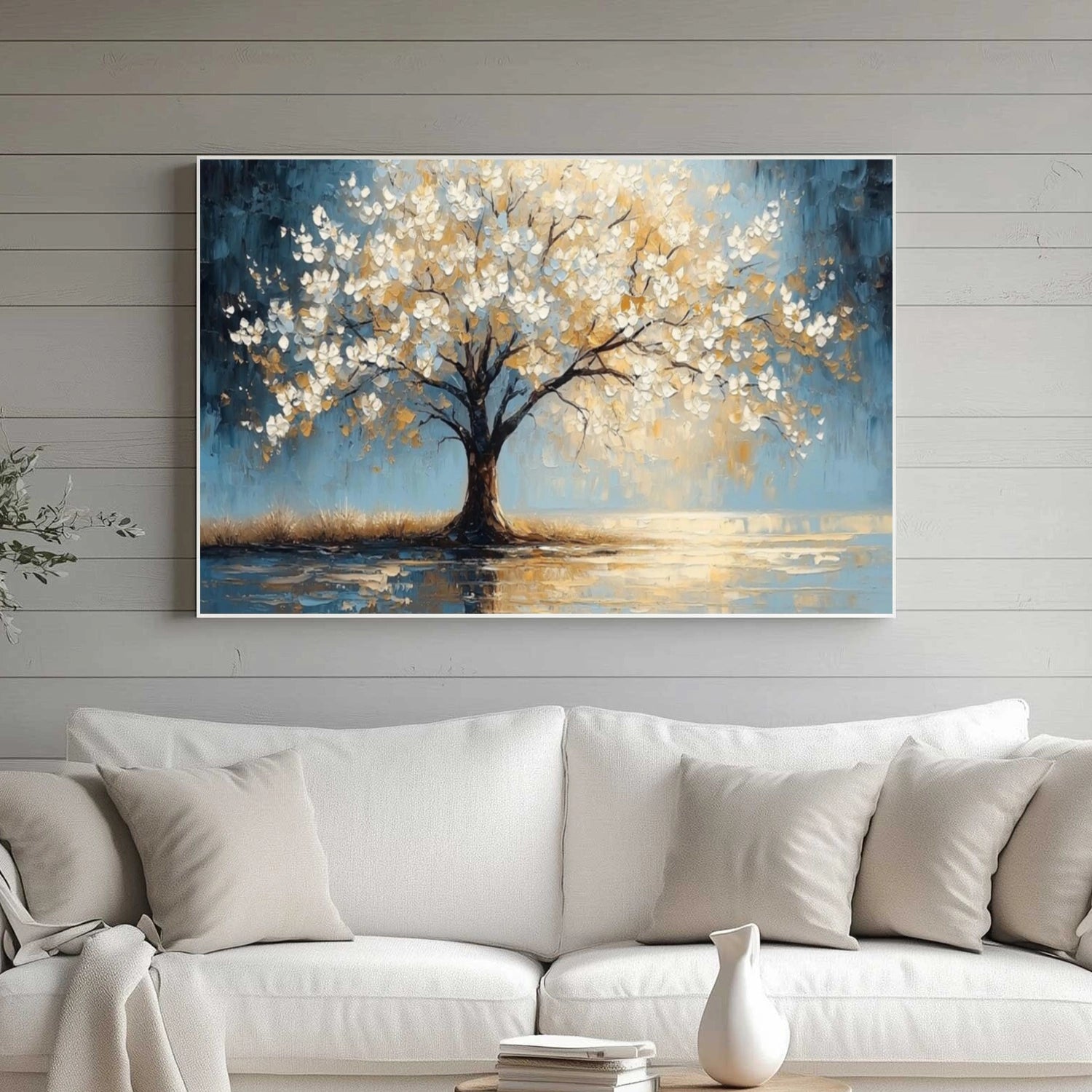 Tree And Flower Abstract Wall Art #TF208