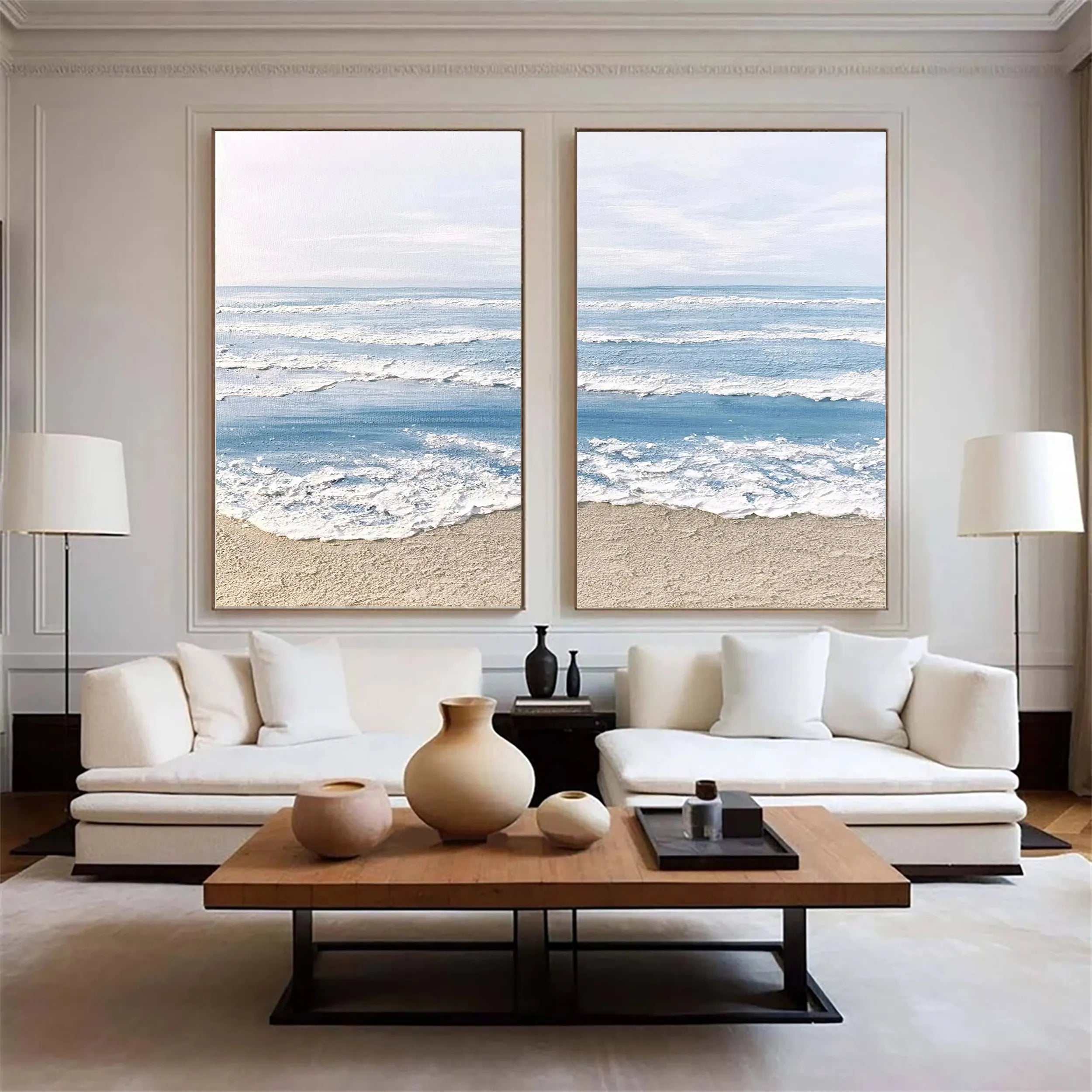 Sky And Ocean Painting Set of 2 #SO087