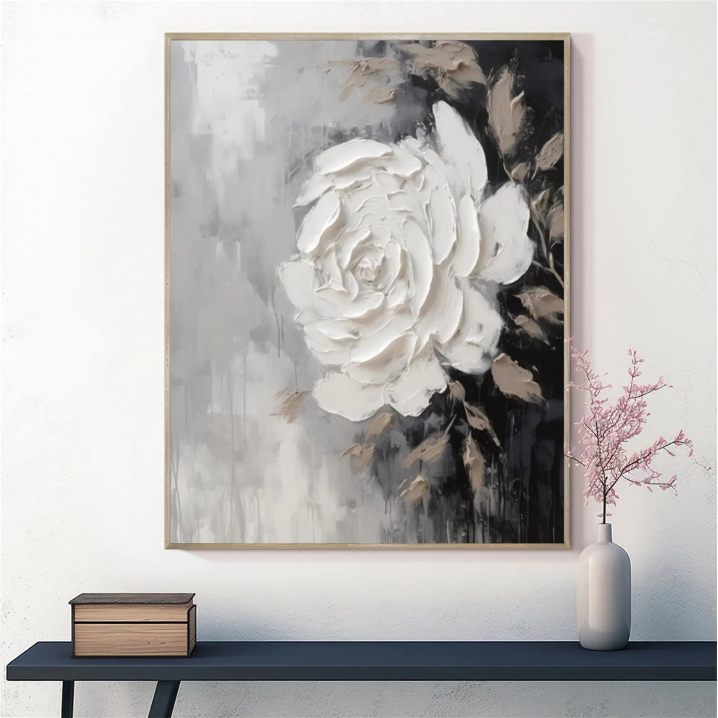 Colorful Tree And Flower Painting #TF033