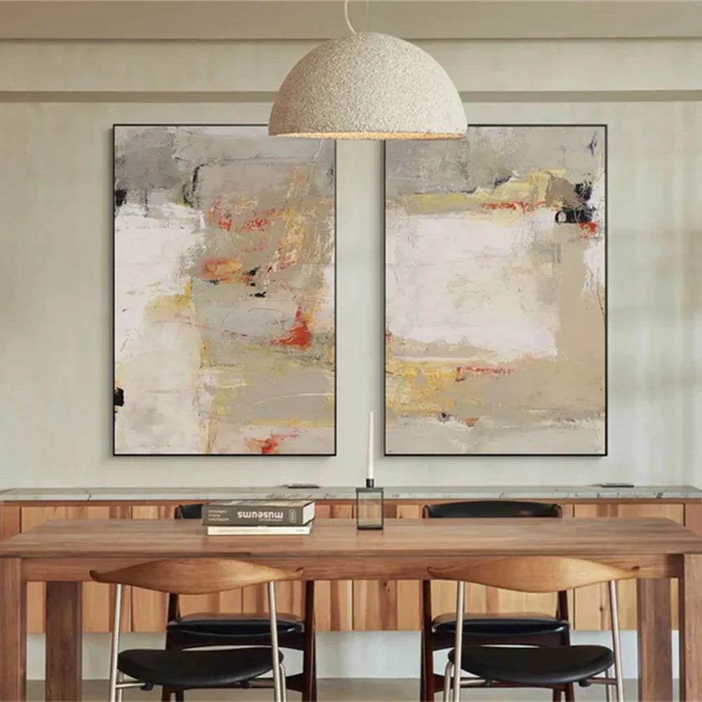 Wabi Sabi Abstract Wall Art Set of 2 #WA151