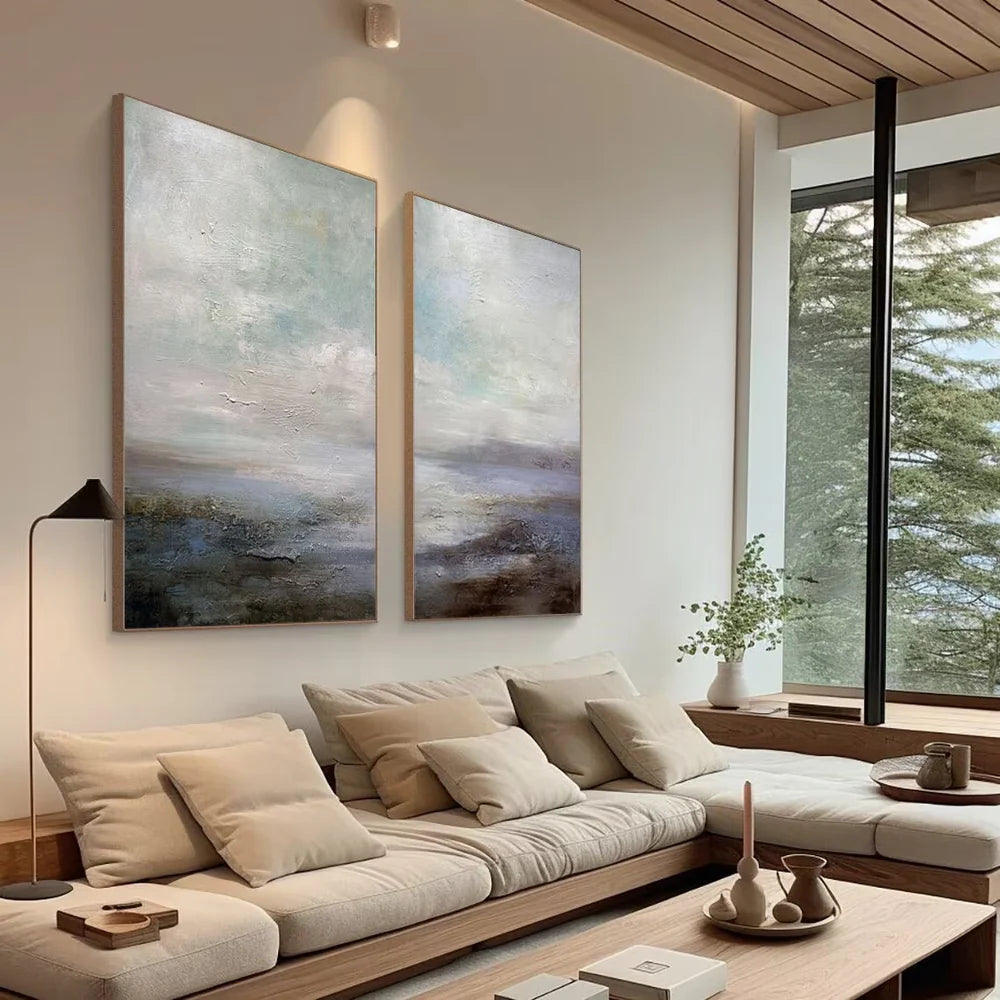 Sky And Ocean Painting Set of 2 #SO104