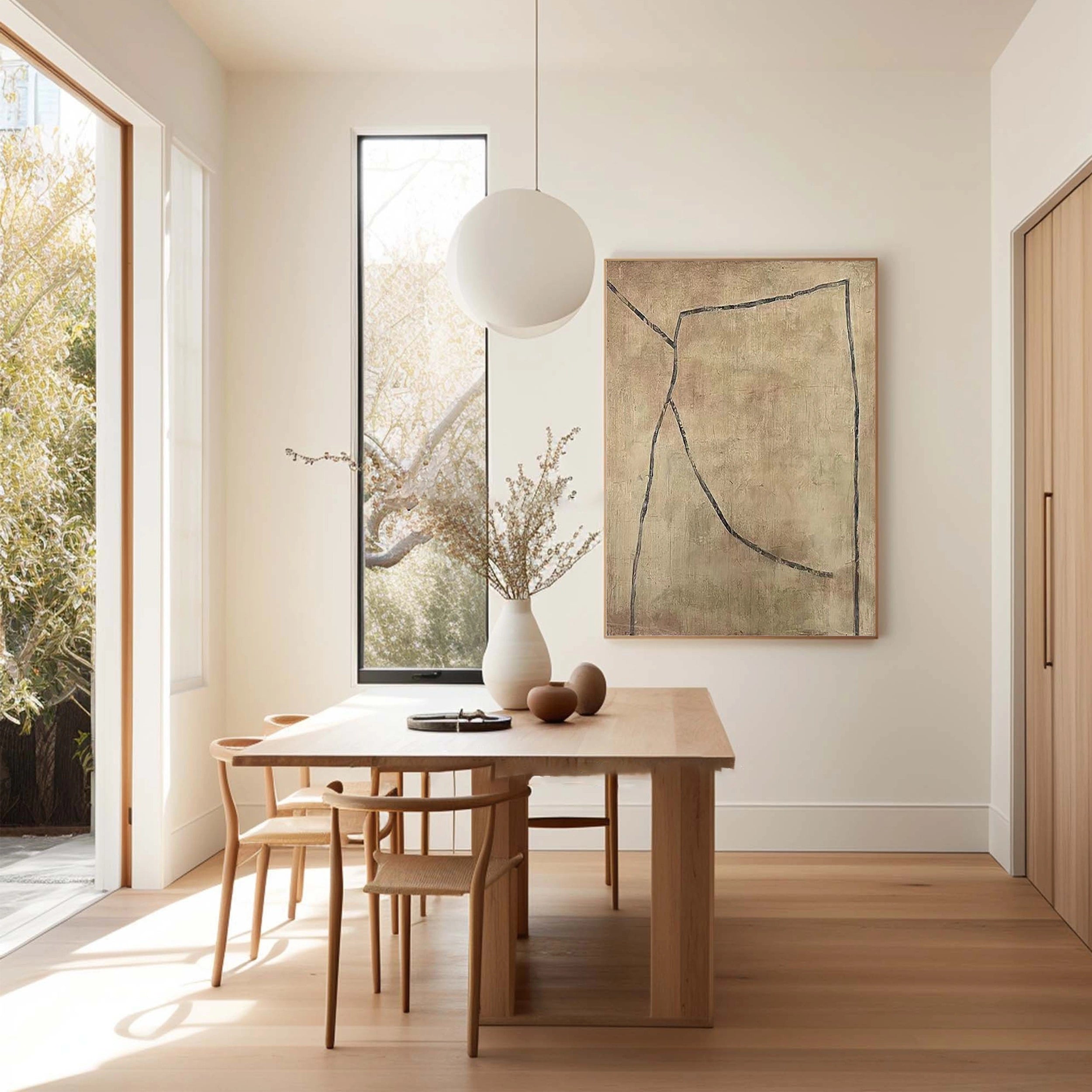 Wabi Sabi Abstract Wall Art #WA086