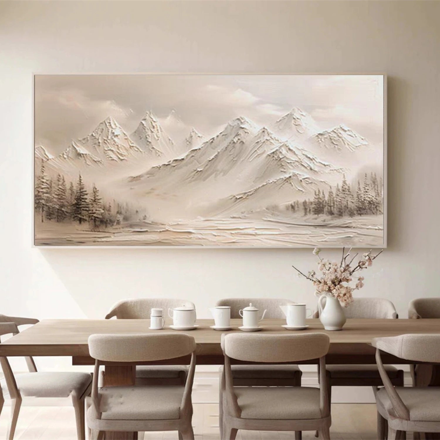 Abstract Mountain Textured Wall Art #WT230