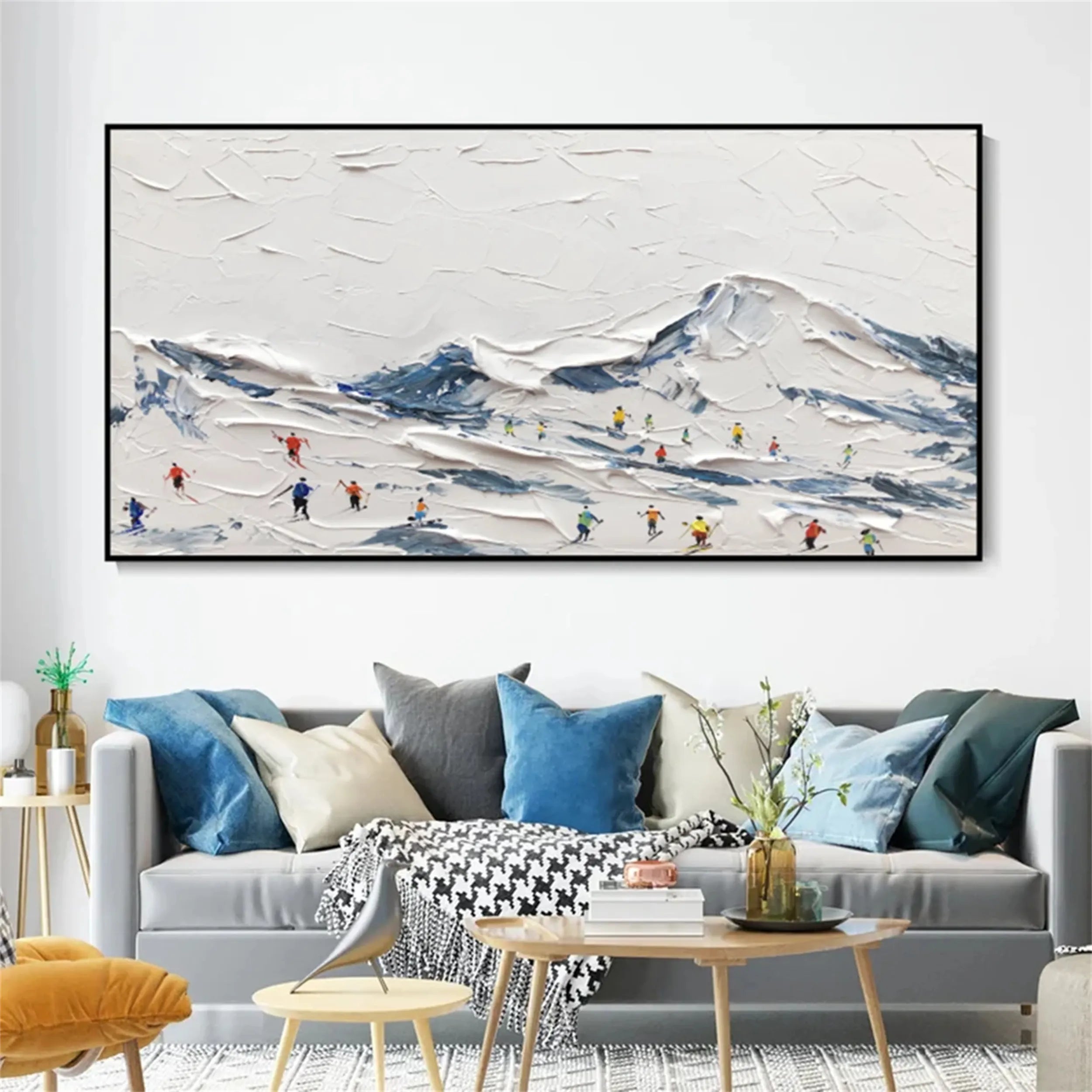 White Textured Minimalist Wall Art #WT160