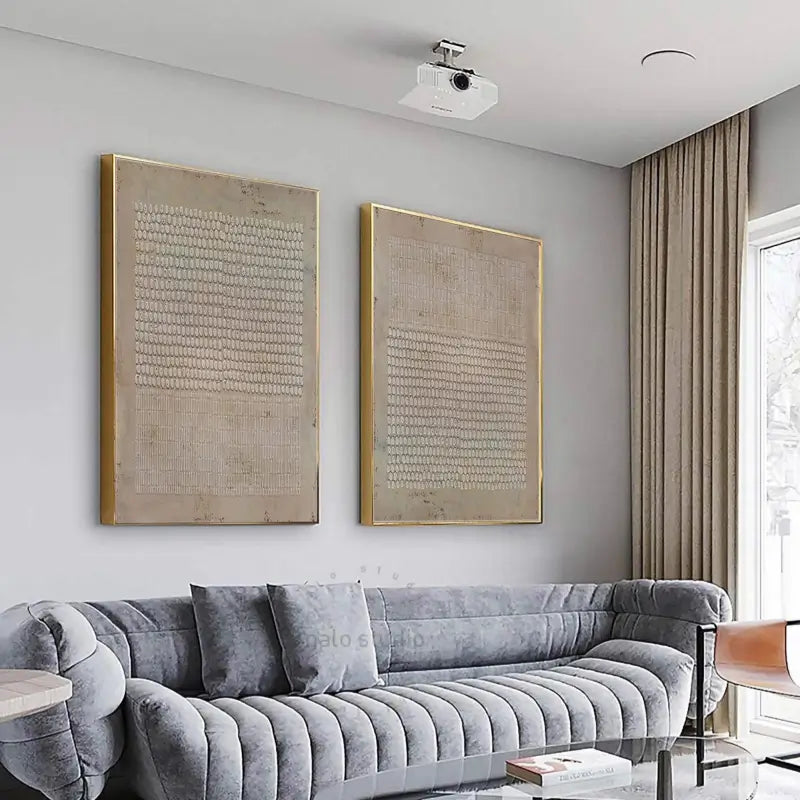 Wabi Sabi Abstract Wall Art Set of 2 #WA019