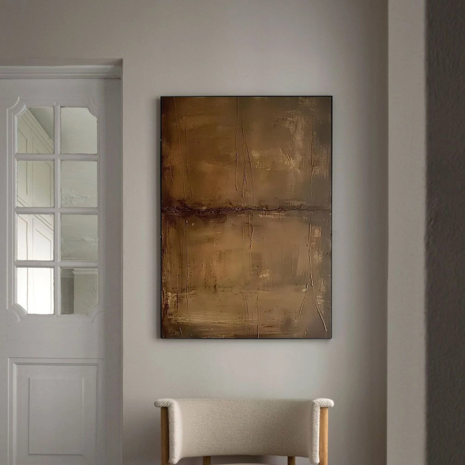 Brown Abstract Wall Art #AW110