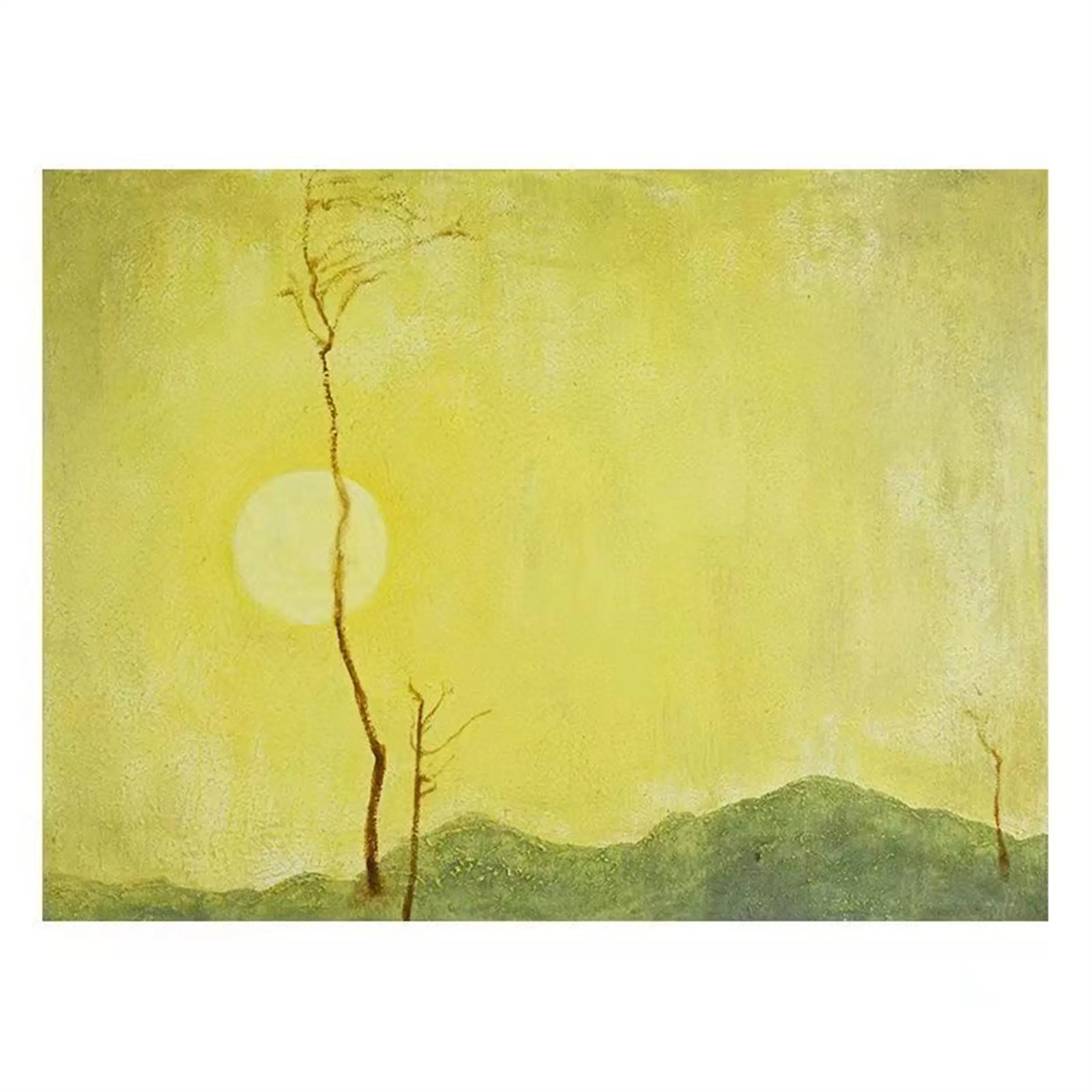 Colorful Tree And Flower Painting #TF060