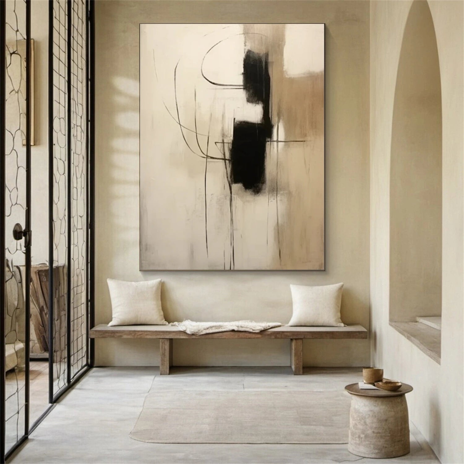 Wabi Sabi Abstract Canvas Art #WA186