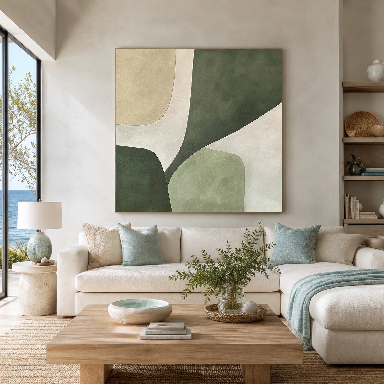 Green Minimalist Wall Art #GT057