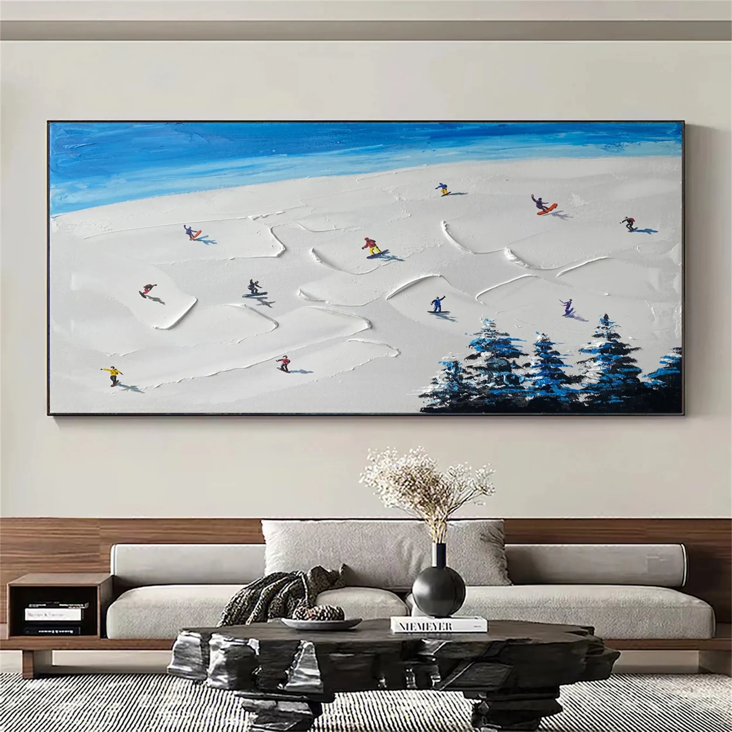 White Textured Minimalist Wall Art #WT155