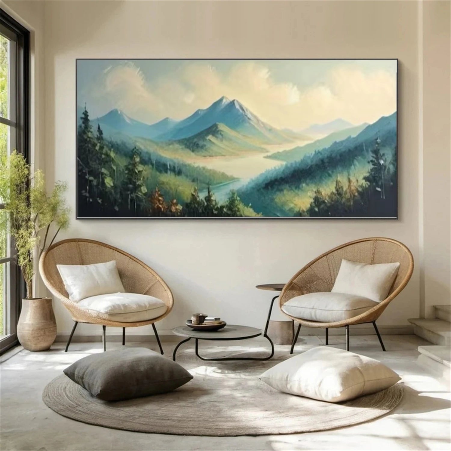 Abstract Mountain Wall Art #WT231
